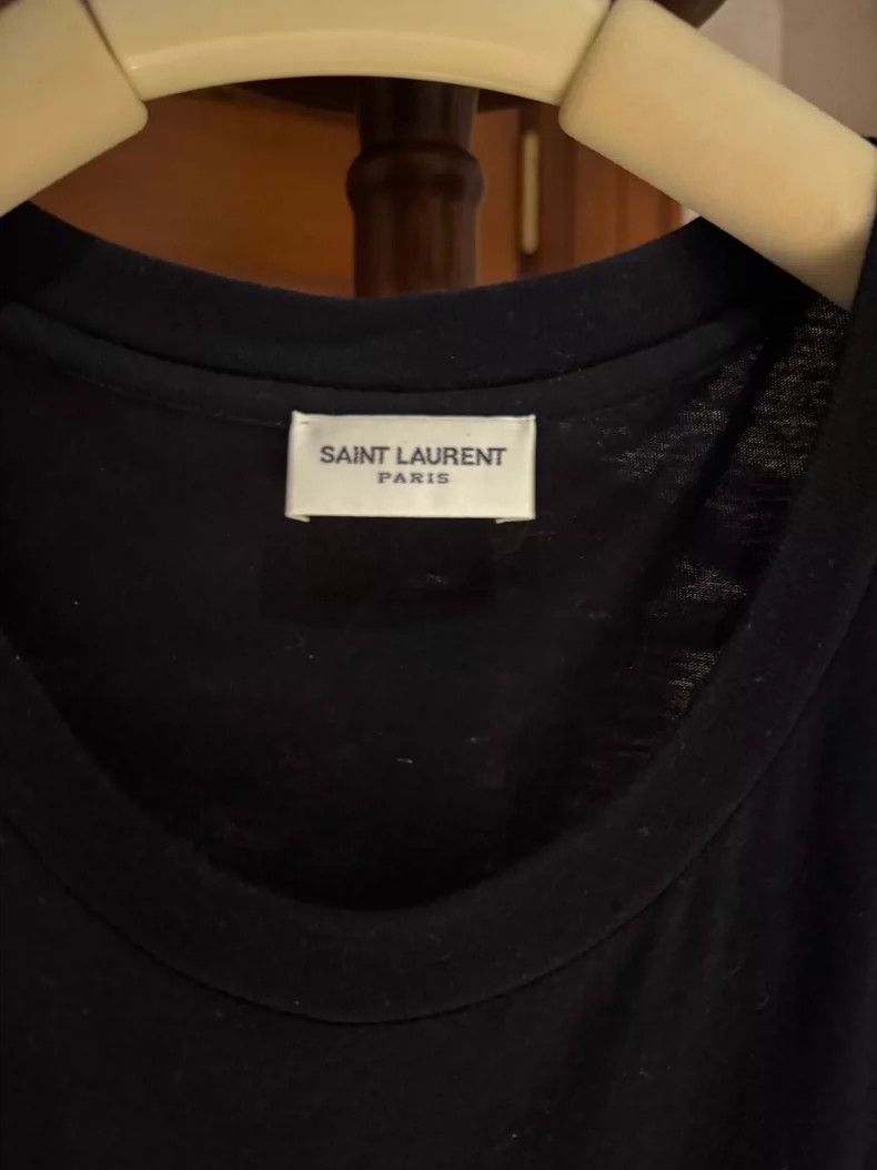 Saint Laurent Paris Saint Laurent Paris Ironing blue and gold short sleeve T-sh Size US L / EU 52-54 / 3 - 3 Thumbnail