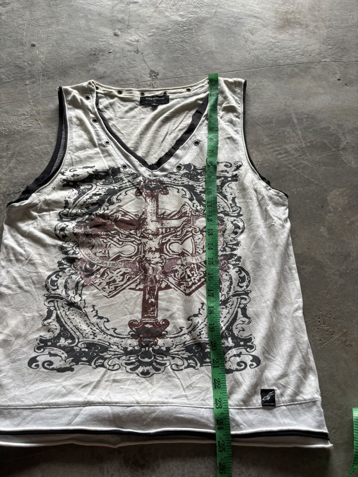 If Six Was Nine × In The Attic × Le Grande Bleu (L.G.B.) IN THE ATTIC poem y2k big cross japanese grunge goth style Size US M / EU 48-50 / 2 - 15 Thumbnail