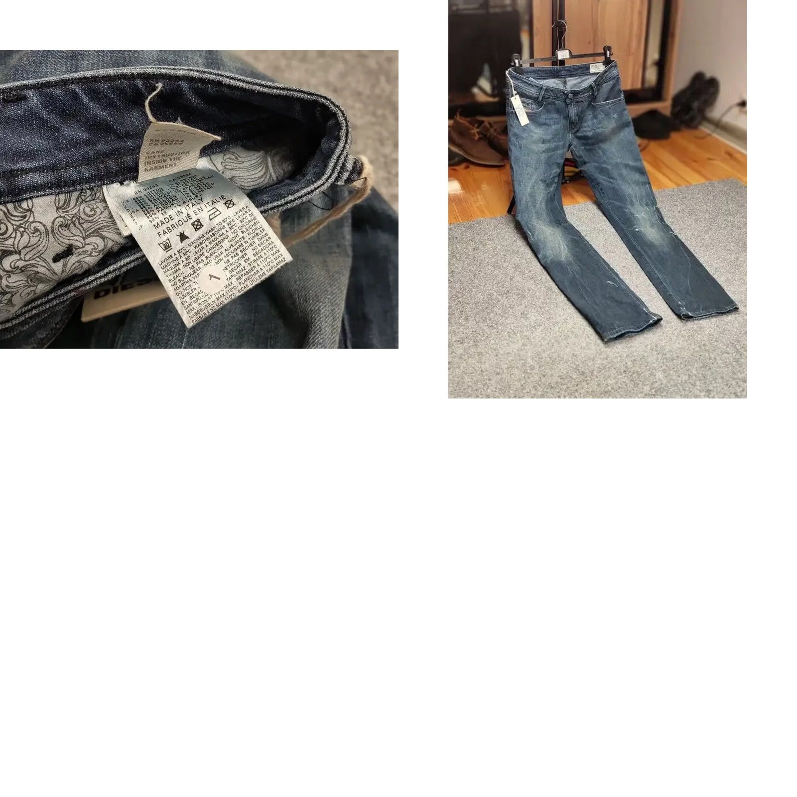 Diesel VINTAGE Diesel News Distressed Denim Jeans Men 5-Pocket Blue Cotton Jeans 30 Regular Fit Size US 30 / EU 46 - 10 Thumbnail
