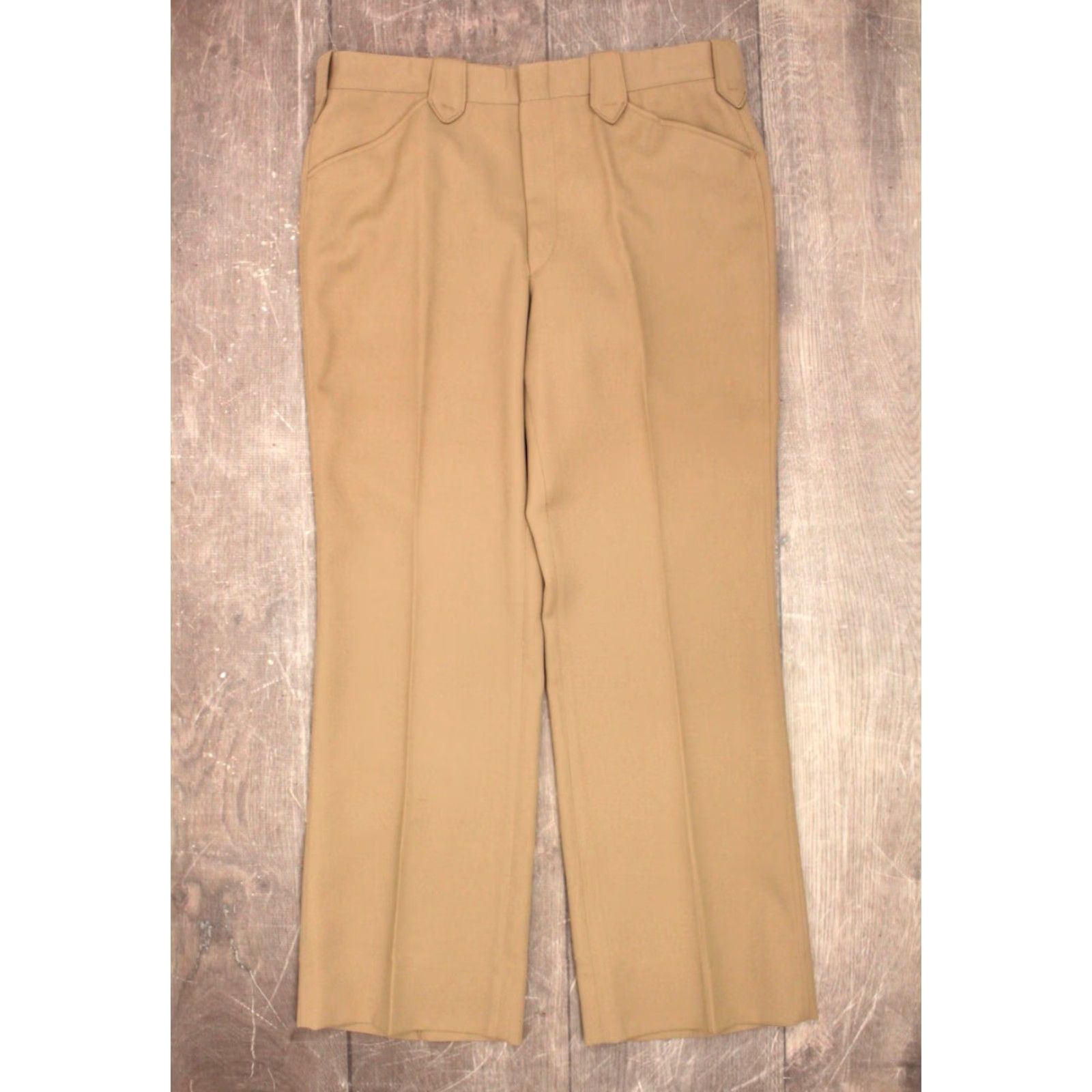 Vintage VINTAGE American Craftsman Western Style Khaki Leisure Suit Mens 1970s Polyester Sz L 70s Size 42R - 7 Thumbnail