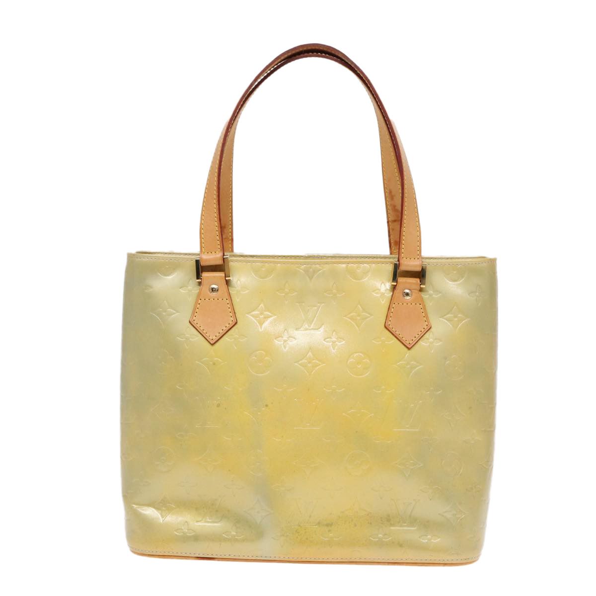 Louis Vuitton Houston Yellow Patent Leather Handbag (Pre-Owned) Size ONE SIZE - 1 Thumbnail