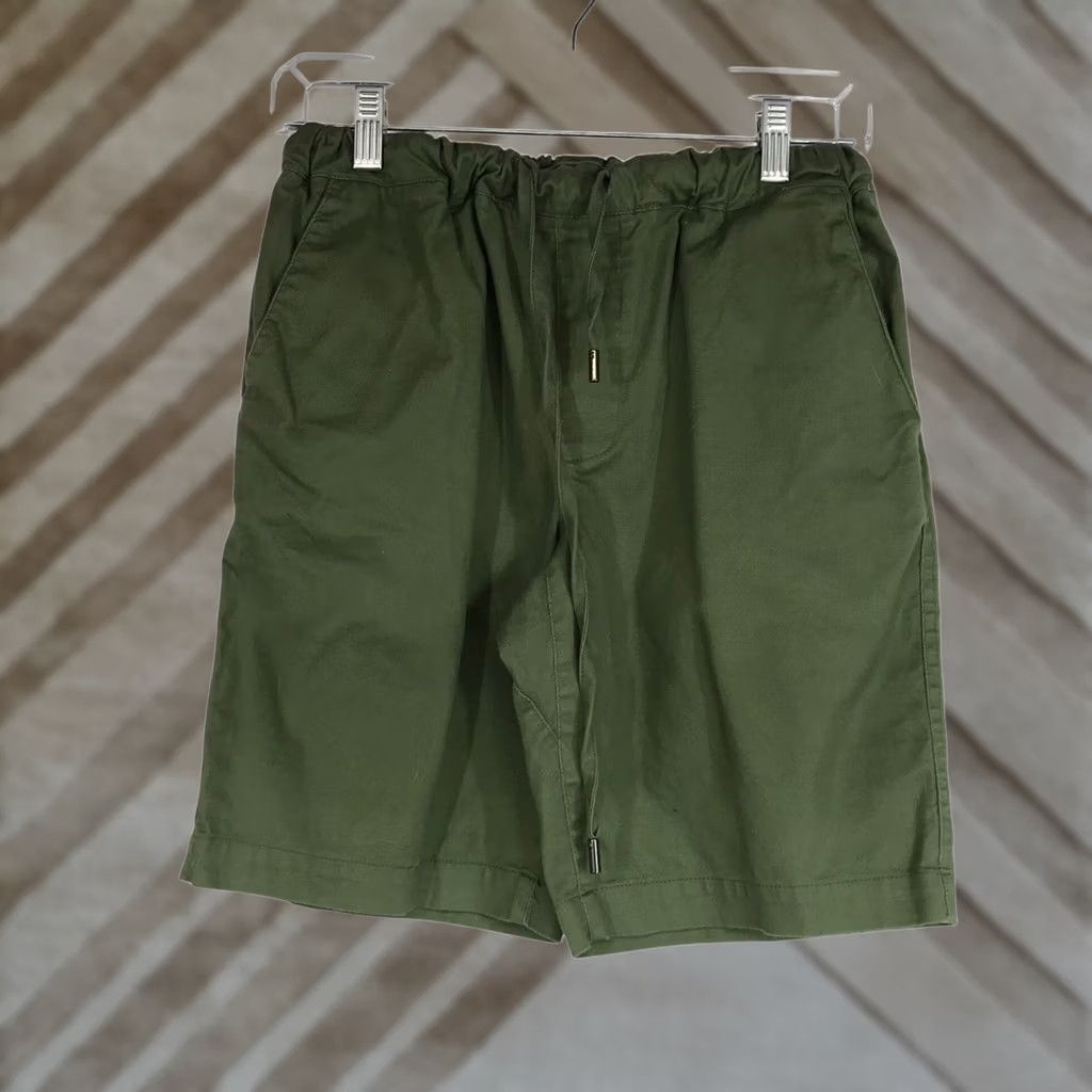 Wildfang WILDFANG Shorts Womens XS Green Cotton Blend Drawstring Waist Size 26" / US 2 / IT 38 - 1 Thumbnail