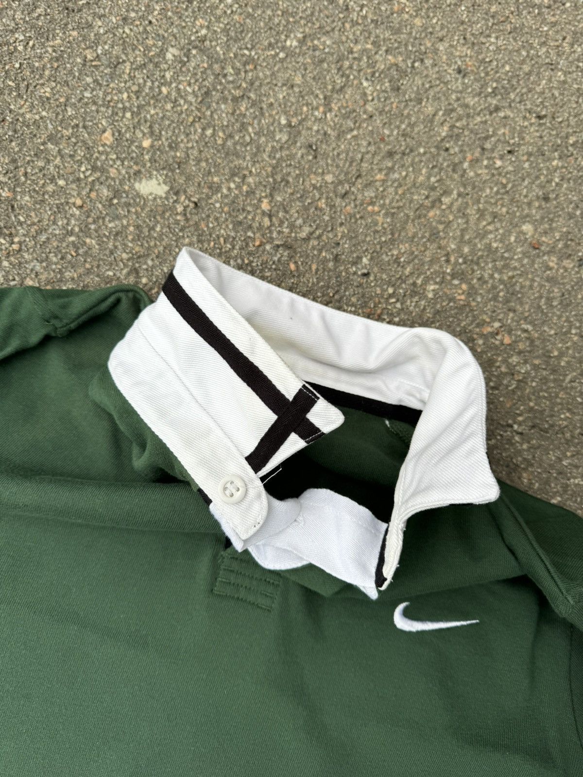 Nike Vintage 2000s Nike Rugby Sweatshirt Y2K Size US M / EU 48-50 / 2 - 7 Thumbnail