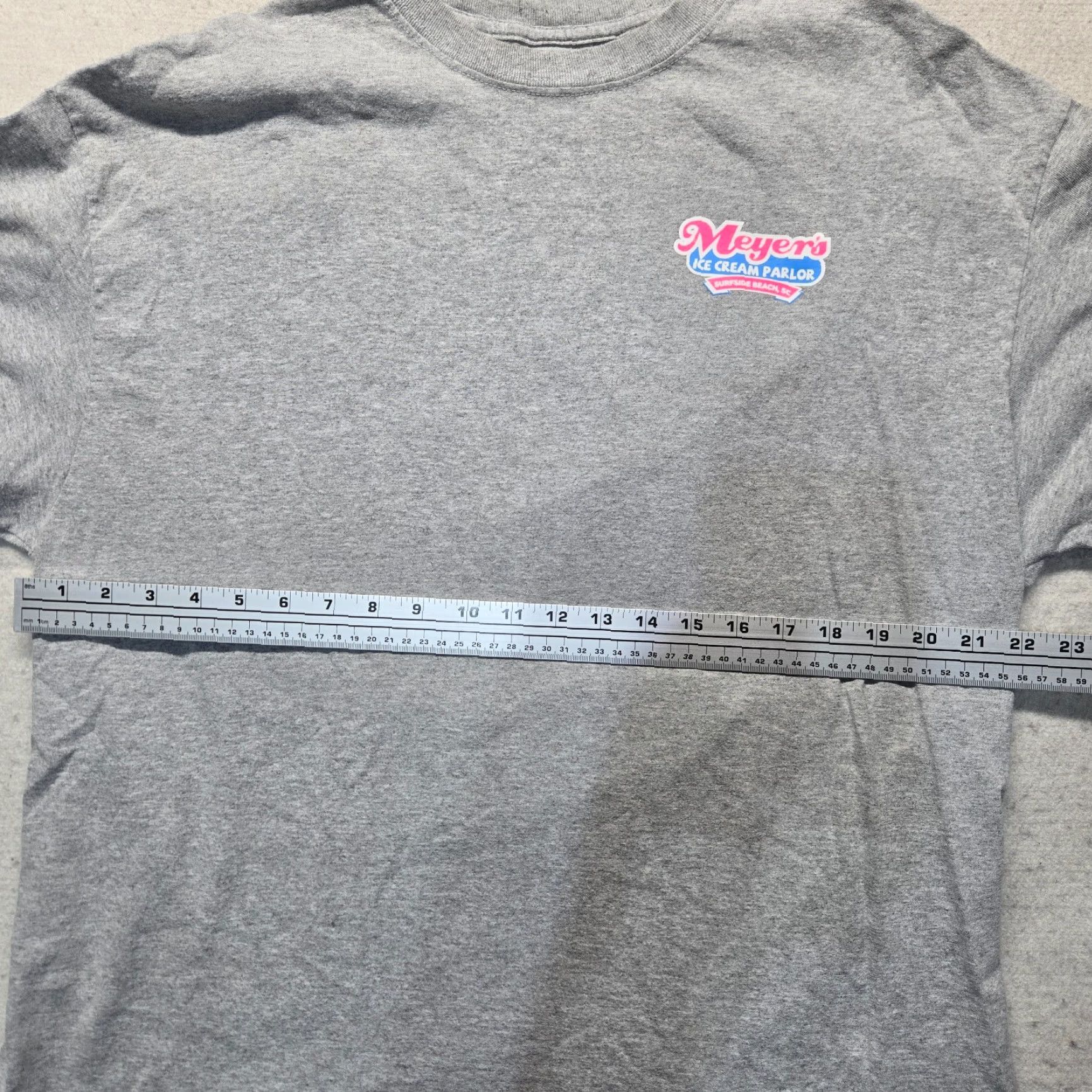 Vintage Surfside Beach SC South Carolina Meyer's Ice Cream Parlor T-Shirt Adult Men's XL Gray Tie-dye Beach Aloha 90s Concert Mens Size US XL / EU 56 / 4 - 3 Thumbnail