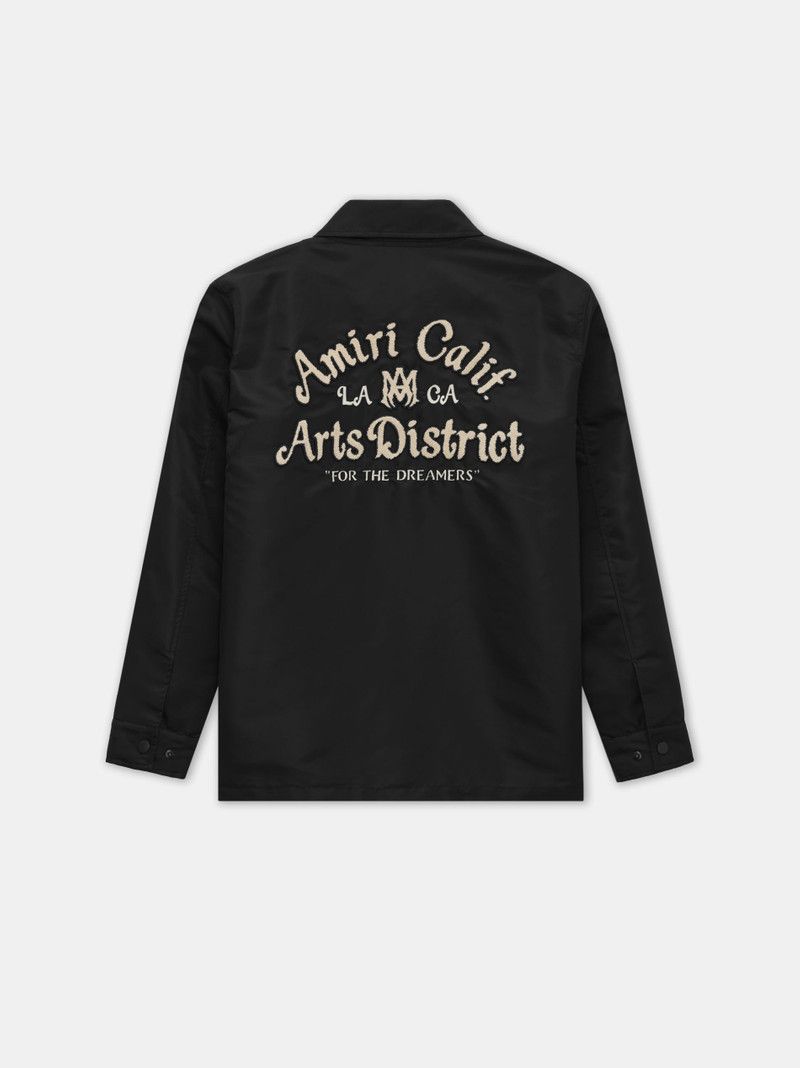 Amiri o1s1wg110326 Arts District Coach Jacket in Black Size US S / EU 44-46 / 1 - 2 Thumbnail