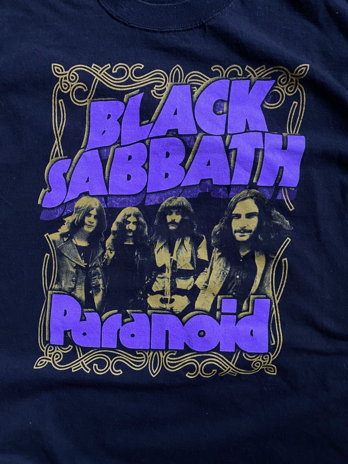 Band Tees × Vintage Black Sabbath Ozzy Osbourne Paranoid 00’s Vintage Custom Tee Size US XL / EU 56 / 4 - 4 Thumbnail