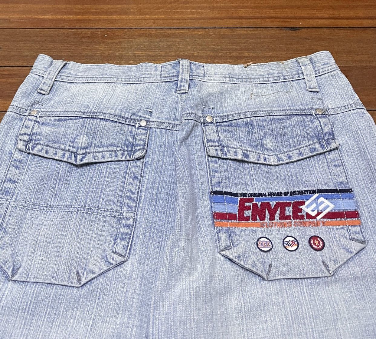 Enyce × Vintage Rare Design Vintage Enyce Skater Hiphop Baggy Jeans 1990s Size US 36 / EU 52 - 4 Thumbnail