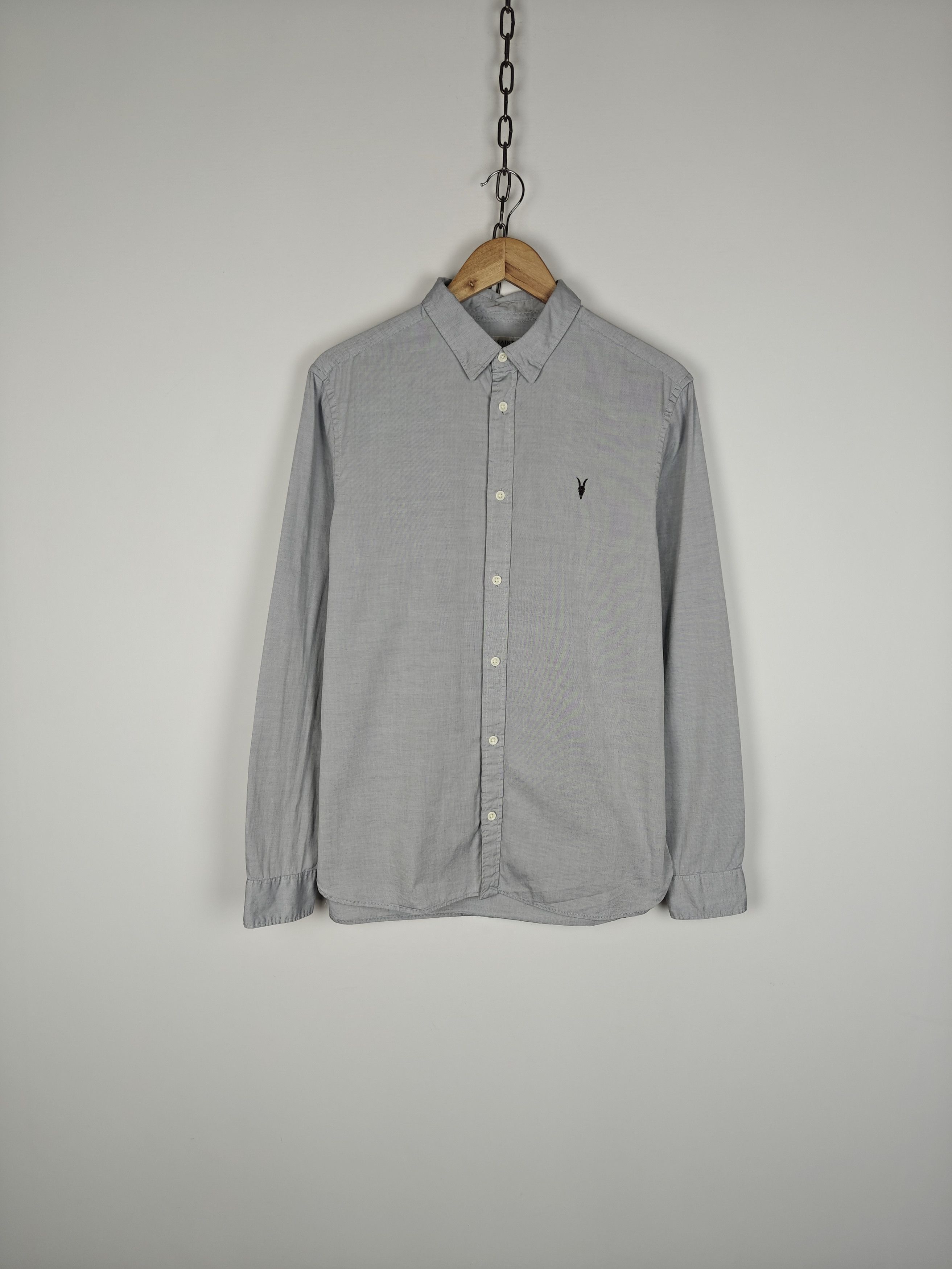 Allsaints Allsaints Redondo LS Shirt Gray size M Size US M / EU 48-50 / 2 - 1 Thumbnail