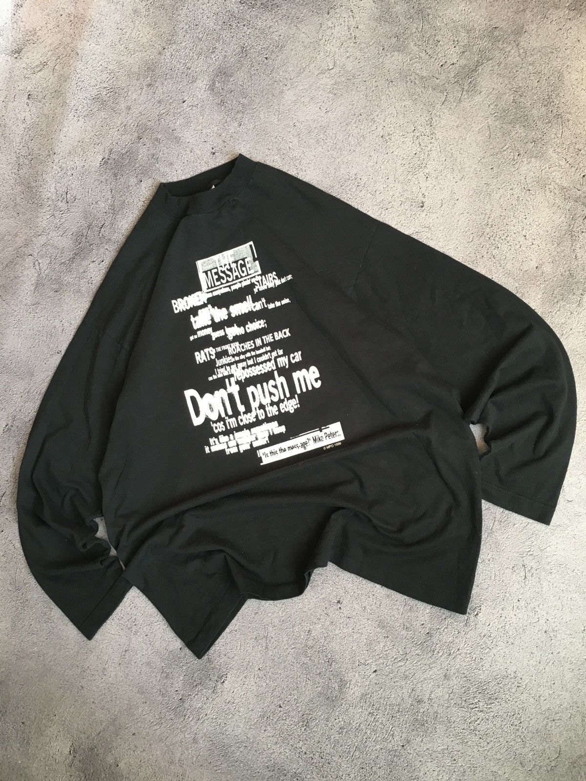 Fruit Of The Loom 🐜 Mike Peters Vintage Long Sleeve Shirt Size US XL / EU 56 / 4 - 1 Thumbnail