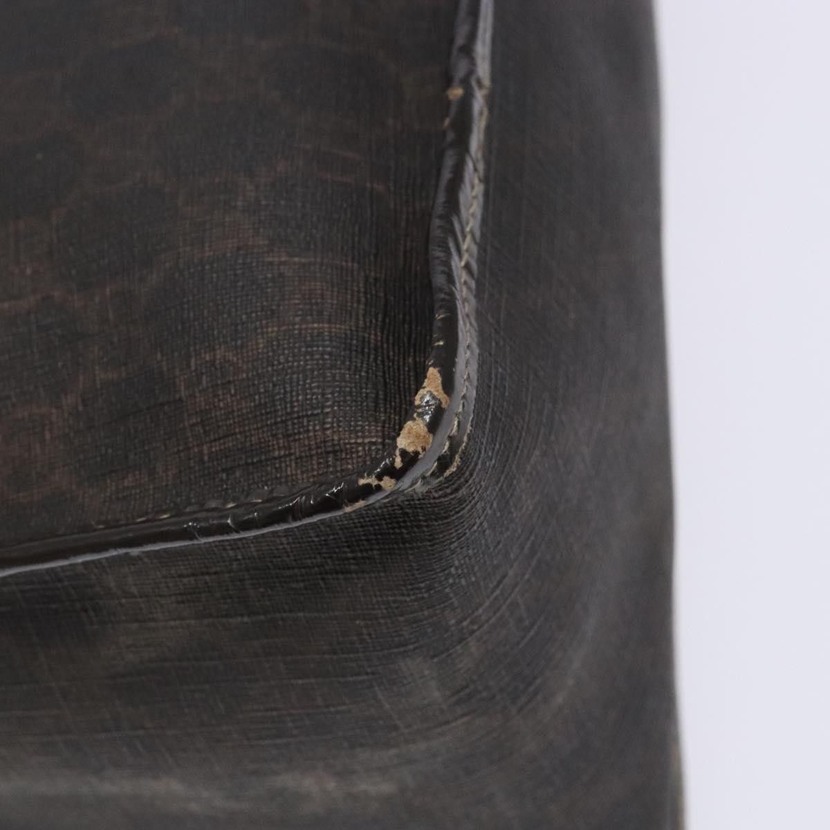 Gucci GUCCI GG Supreme Hand Bag Pvc Leather Gold Dark Brown Size ONE SIZE - 13 Thumbnail