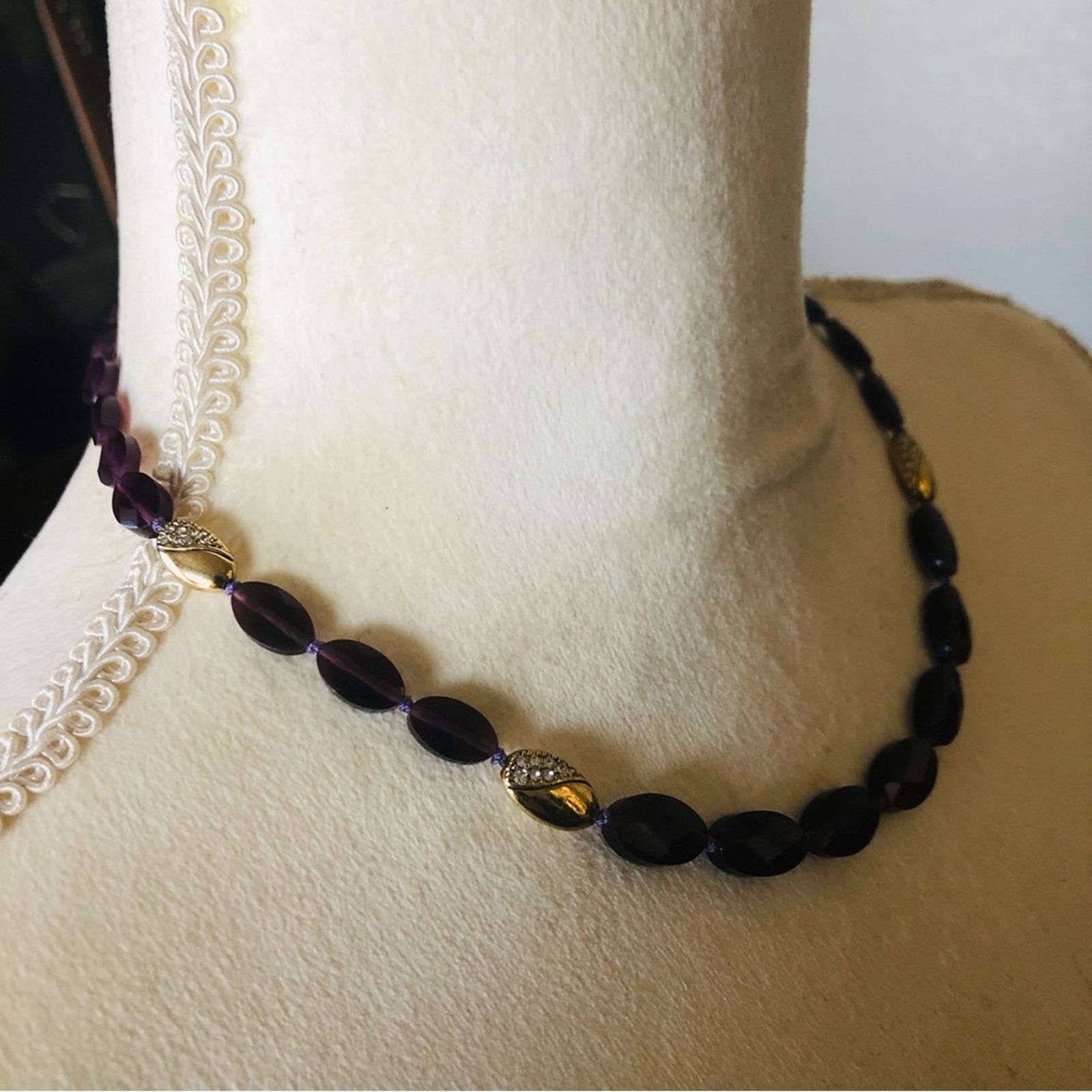 Monet Vintage Monet graduated genuine faceted amethyst necklace Size ONE SIZE - 3 Thumbnail