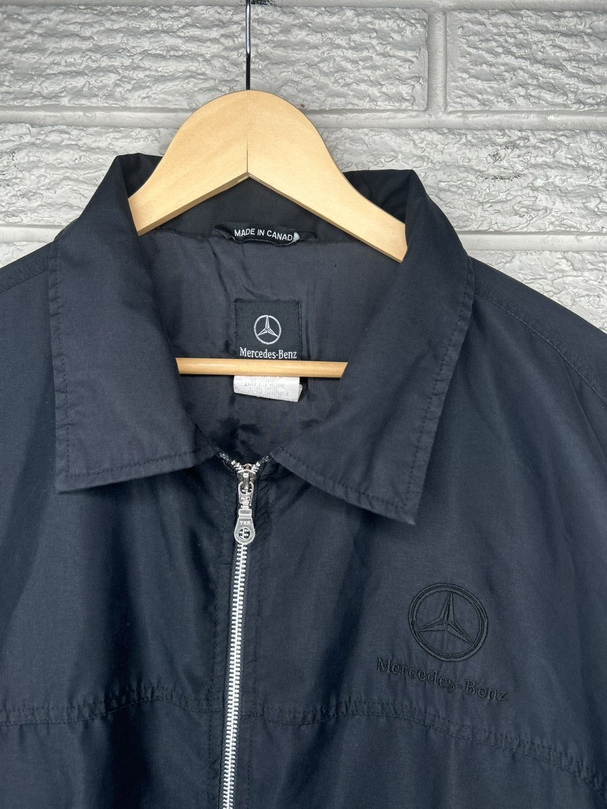 Mercedes-Benz Vintage 90s Mercedes Benz Zip Up Jacket Size US L / EU 52-54 / 3 - 3 Thumbnail