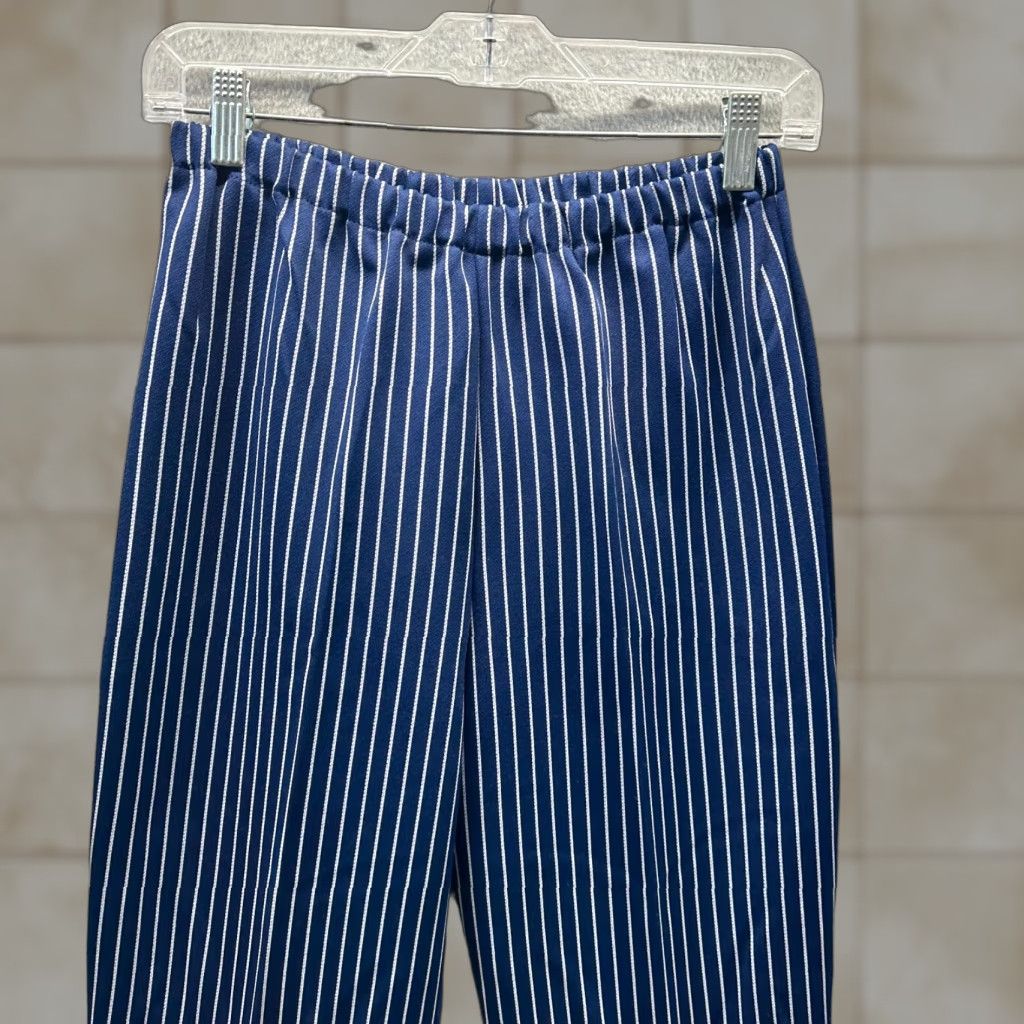 Vintage VINTAGE Queens Way Pants Womens 14 Blue White Stripe 70s Polyester Disco Ladies Pants Dress Pants Womens 14 Blue Stripe 70s Queen Size 36" / US 14 / IT 50 - 1 Thumbnail