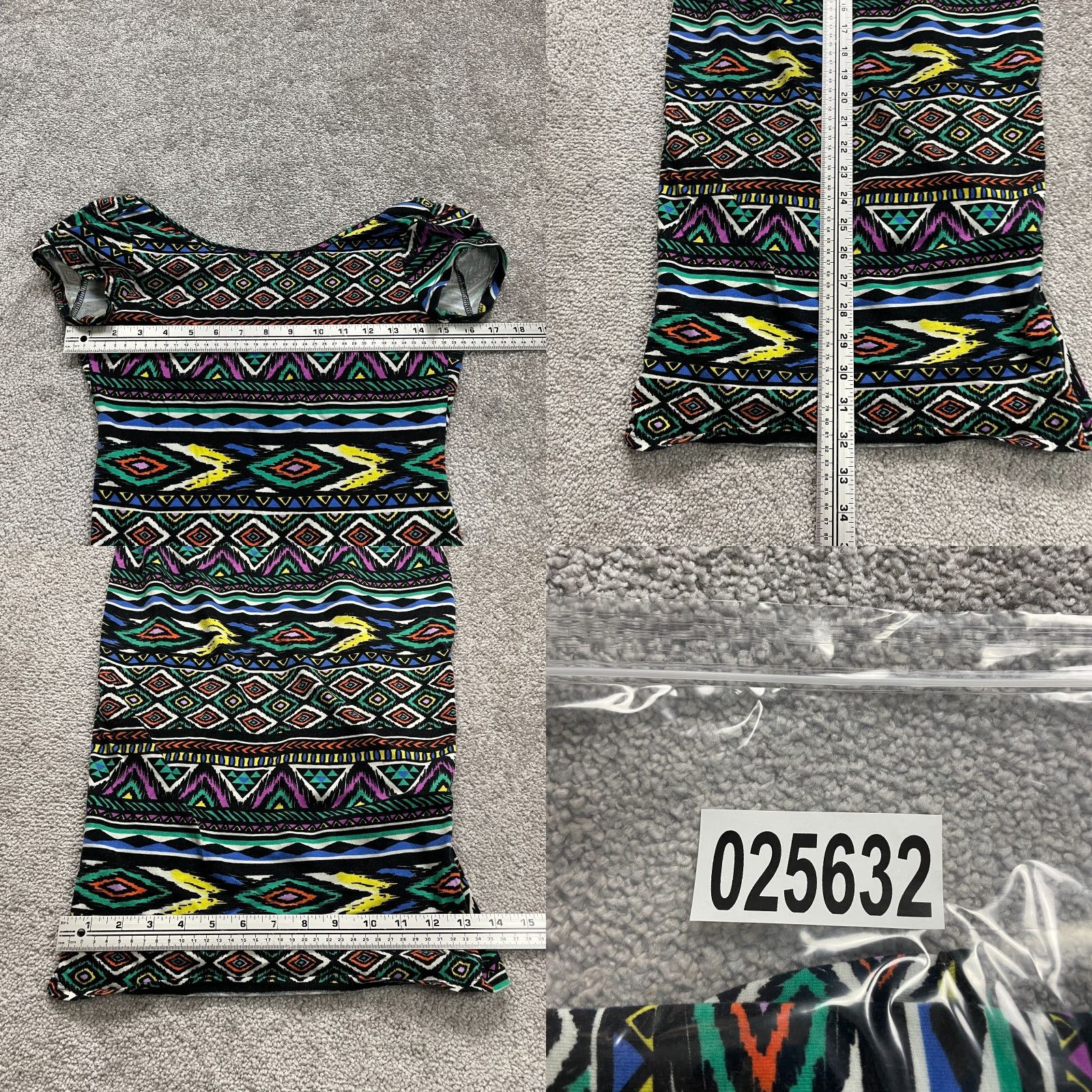 aztec bodycon dress Baha Ranch Southwestern Aztec Sleeveless Bodycon Side Slit Western Maxi Dress Multi / S