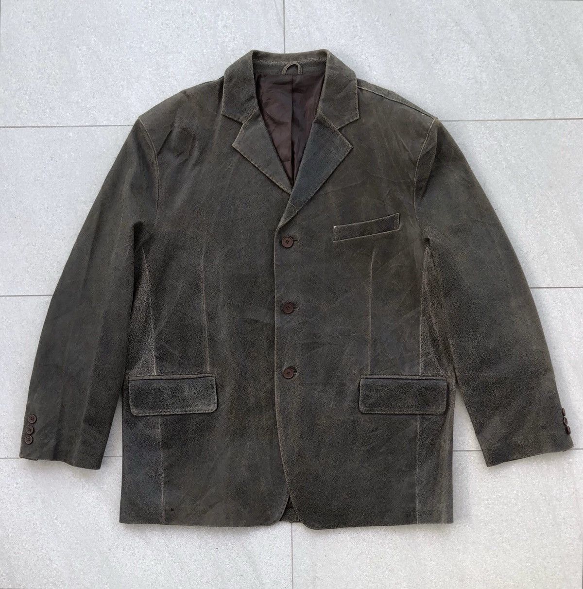 Valentino Vintage Dan Valentino Paris Leather Coat / Jacket Size US XXL / EU 58 / 5 - 1 Thumbnail