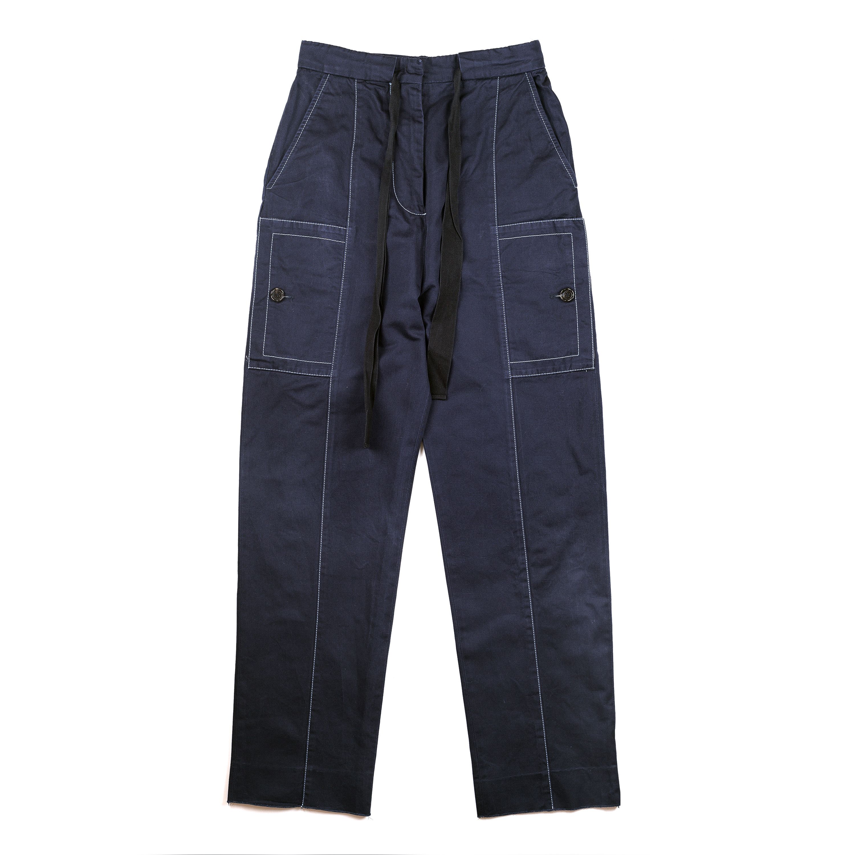 Marni Marni High Waisted Navy Blue Pants Size 27" / US 4 / IT 40 - 1 Thumbnail