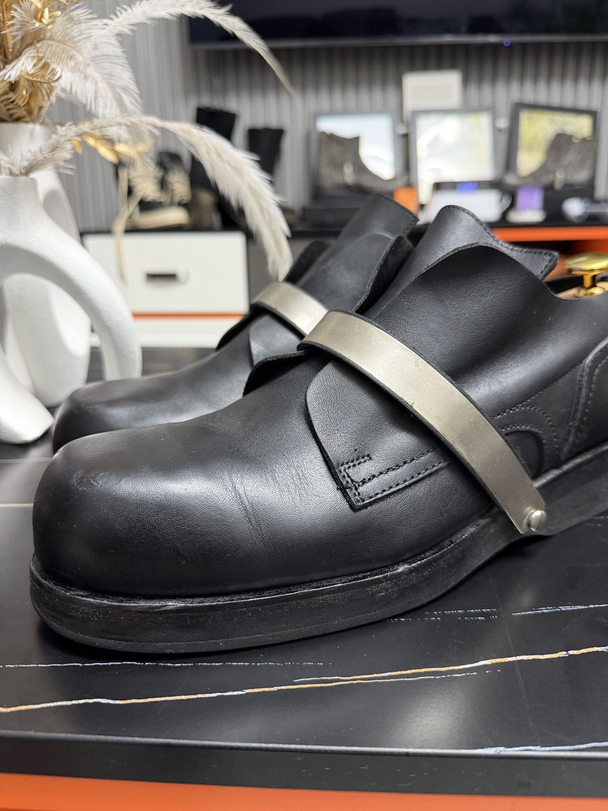 Dirk Bikkembergs F/w 1997 metal strap derbies Size US 13 / EU 46 - 3 Thumbnail