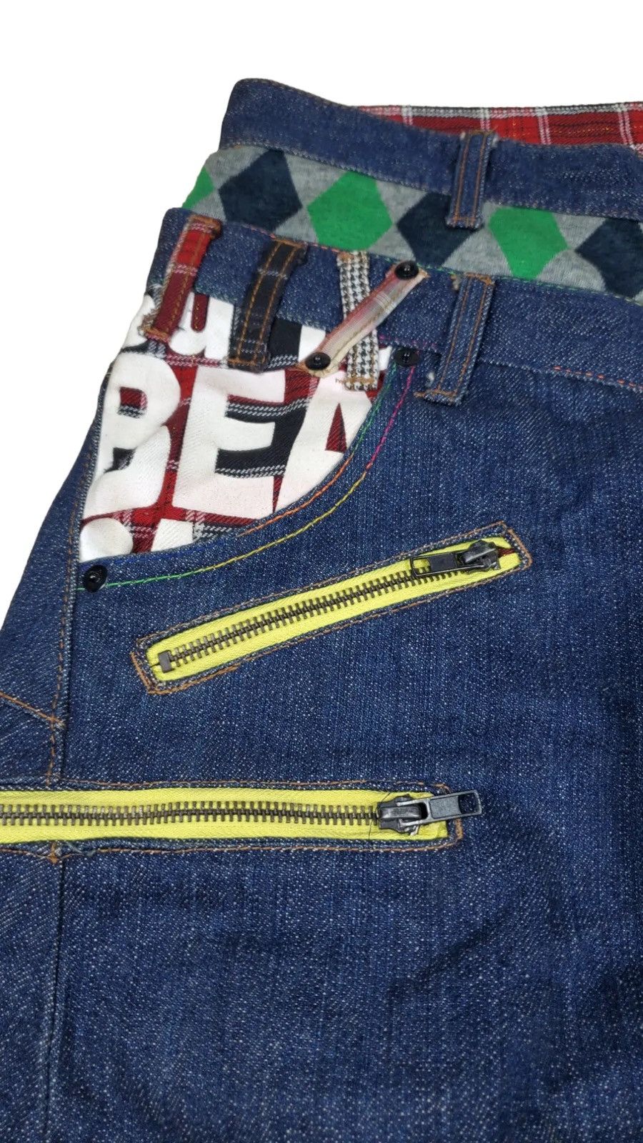 Japanese Brand × Vintage 🔥Vintage Denim Double Waist Japan 🔥 Size US 34 / EU 50 - 6 Thumbnail