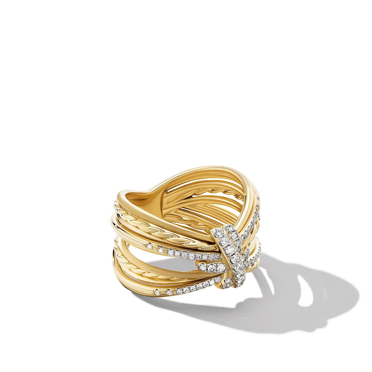 David Yurman o1w1db10325 R17187D Ring in 18K Yellow Gold with Diamonds Size ONE SIZE - 2 Thumbnail