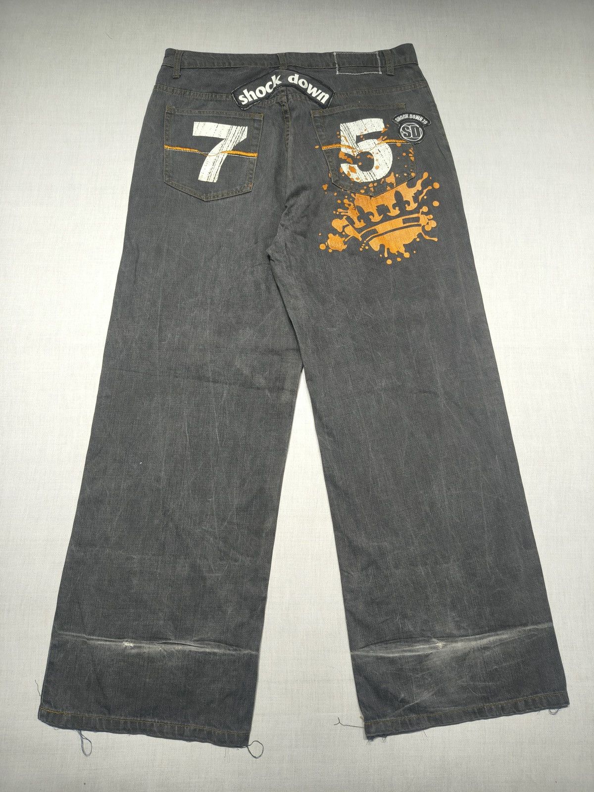 Southpole Y2K CRAZY PRINT BAGGY DENIM JEANS 🛹(014) Size US 38 / EU 54 - 2 Thumbnail