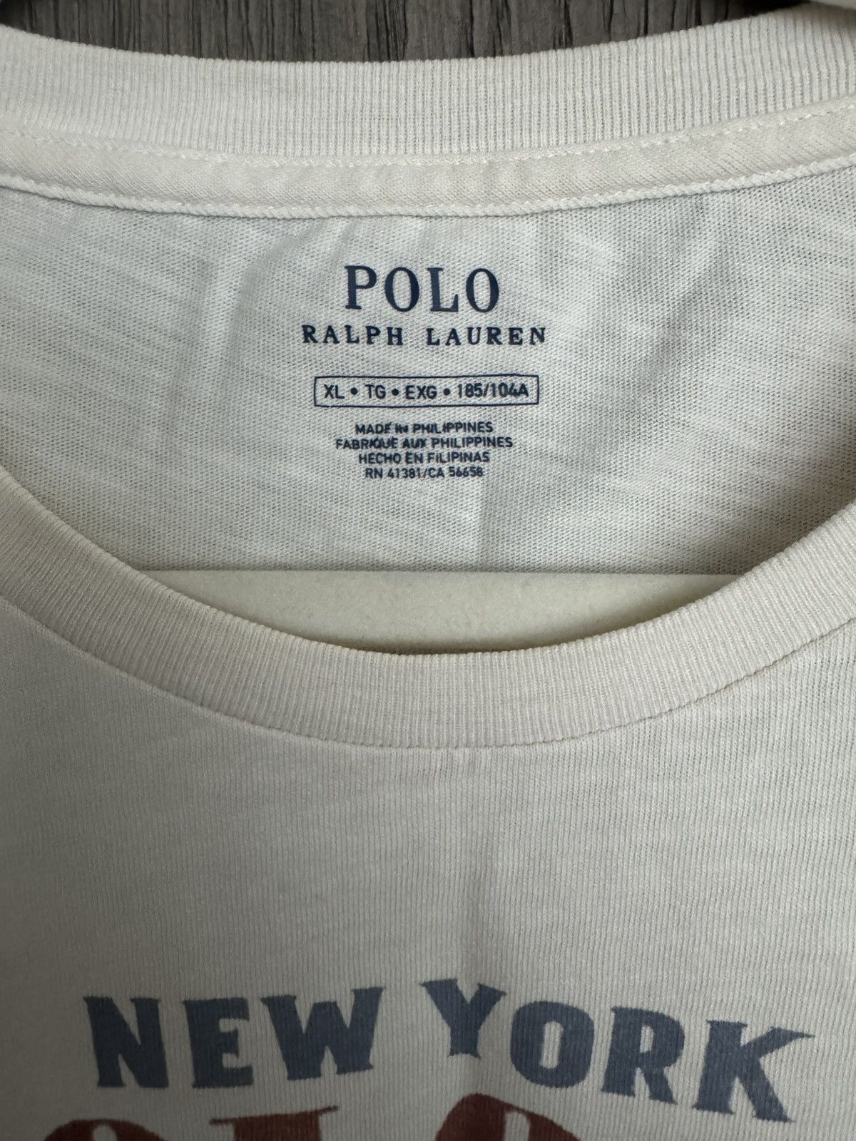 Vintage Polo Ralph Lauren New York Eagle Tshirt Size US XL / EU 56 / 4 - 3 Thumbnail