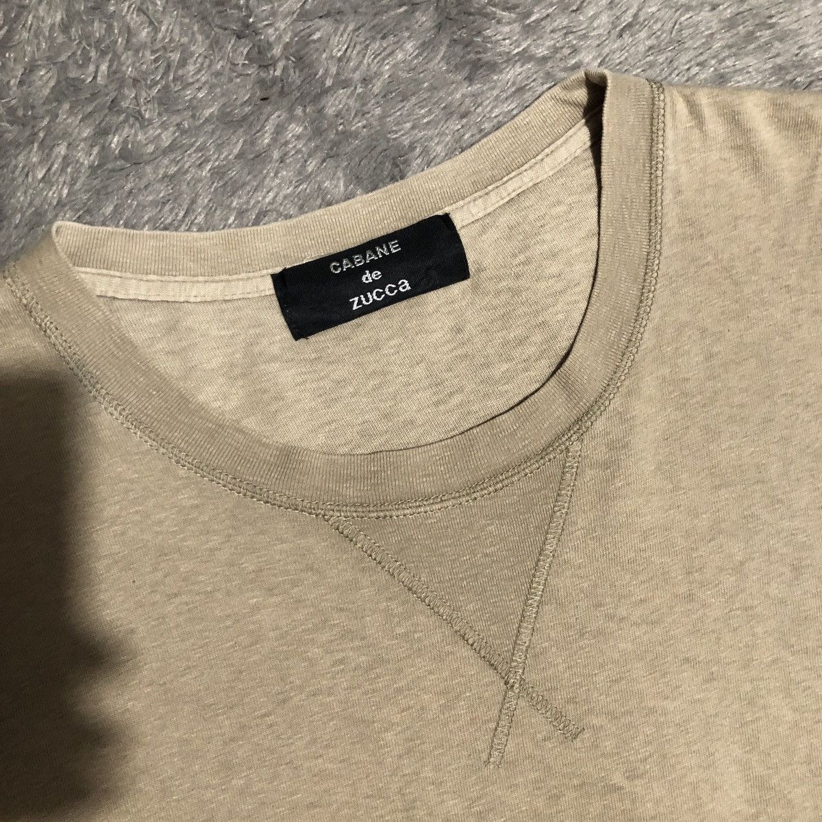 CABANE de ZUCCa × Japanese Brand × Zucca ZUCCA ISSEY MIYAKE BLANK TSHIRT BROWN Size US L / EU 52-54 / 3 - 3 Thumbnail