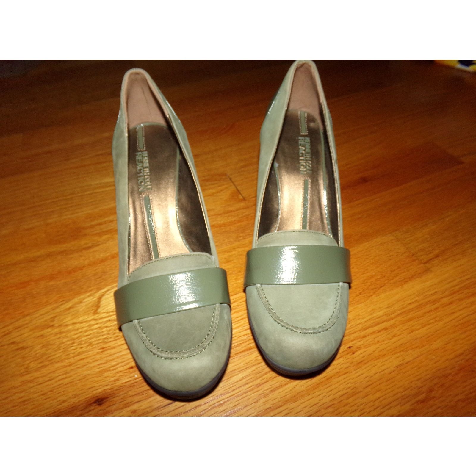 Kenneth Cole Kenneth Cole Rose-Y-Cheeks Faux Suede 3 1/2" heel loafer 9M Size US 9 / IT 39 - 1 Thumbnail