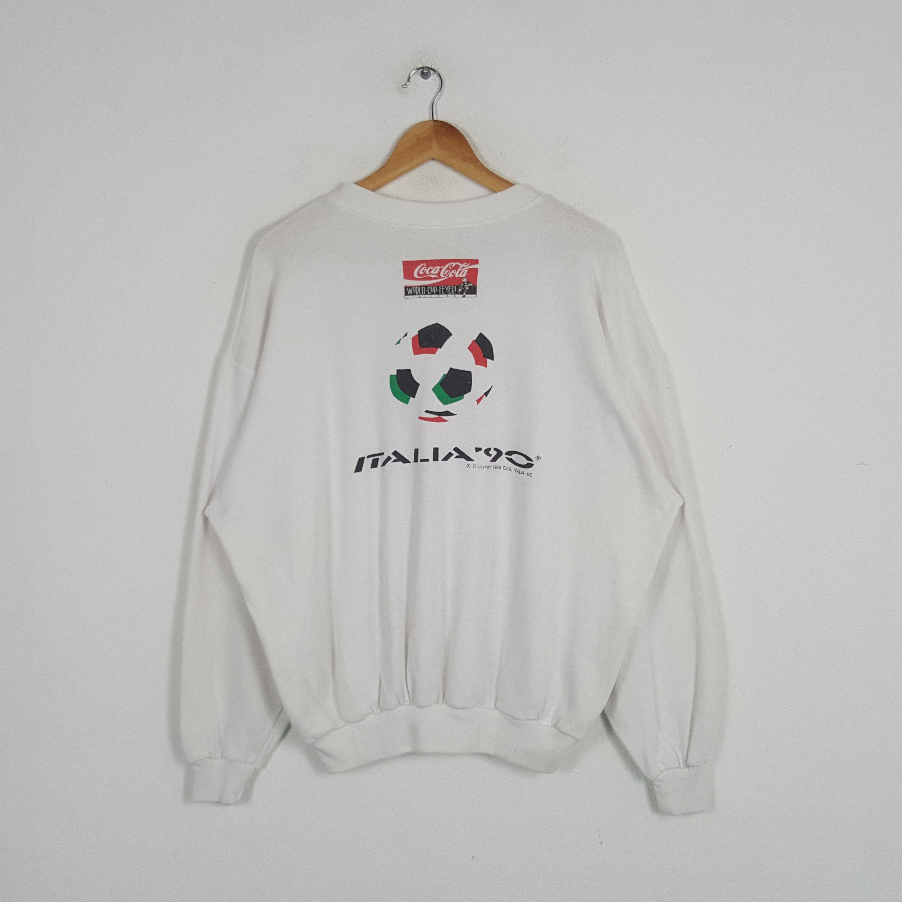 Coca Cola × Vintage Vintage Coca Cola World Cup Italia 90's Sports Sweatshirt Size US XXS / EU 40 - 3 Thumbnail
