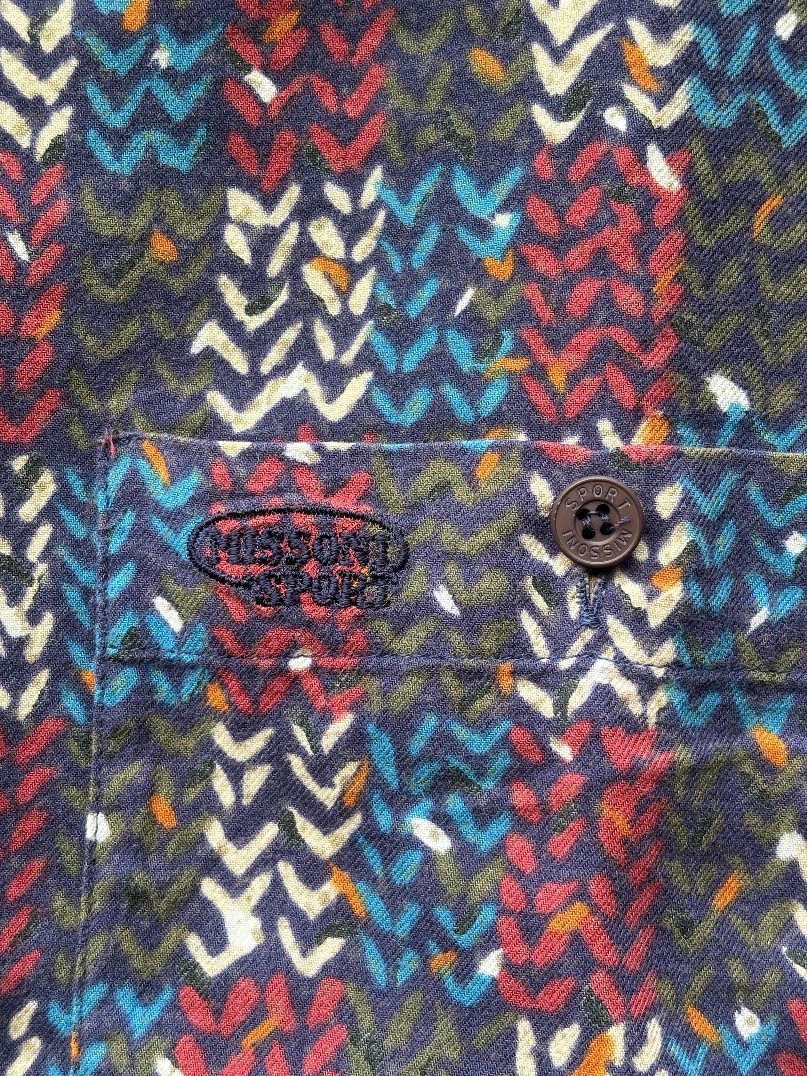 Missoni MISSONI SPORT Vintage Printed Button-up Shirt Size US L / EU 52-54 / 3 - 5 Thumbnail