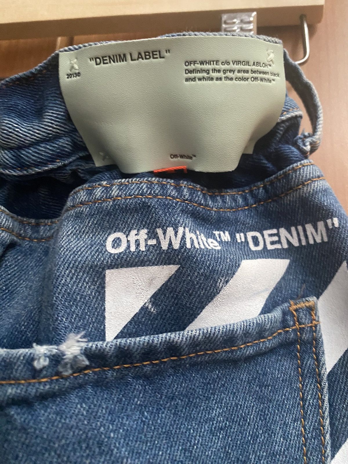Off-White Off White Slim Low Crotch Jeans Size 30 BNWT Size US 30 / EU 46 - 8 Thumbnail