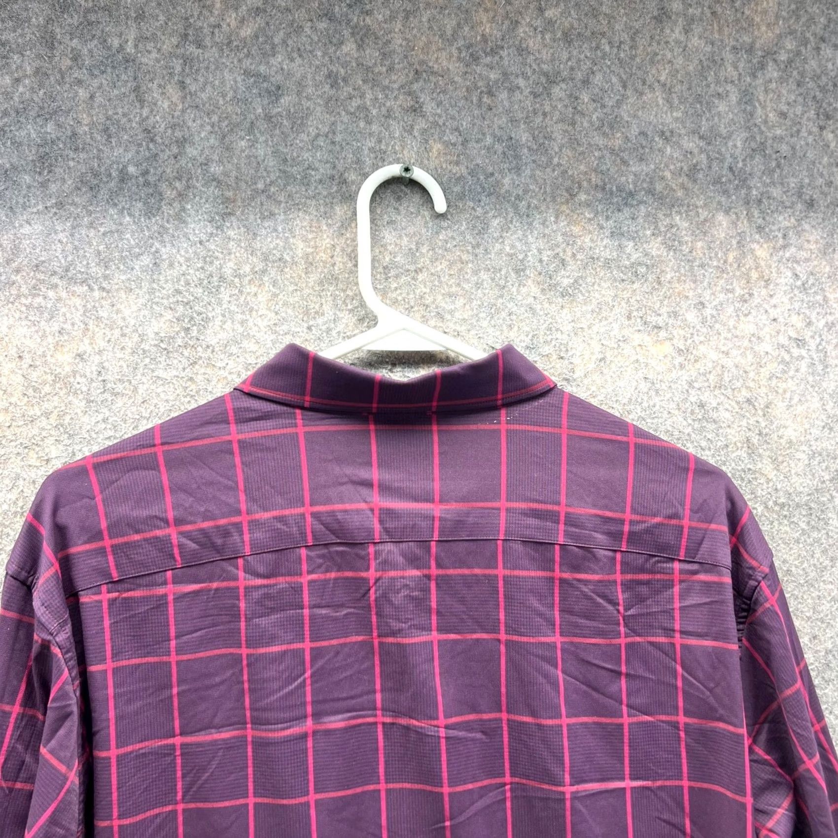 Bonobos Bonobos Shirt Men Large Adult Purple Casual Button Down Slim Fit Windowpane Vtg Size US L / EU 52-54 / 3 - 3 Thumbnail