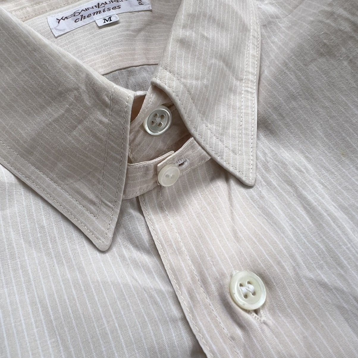 Yves Saint Laurent 1990s YSL Stripe Longsleeve Button up Shirt Size US L / EU 52-54 / 3 - 3 Thumbnail