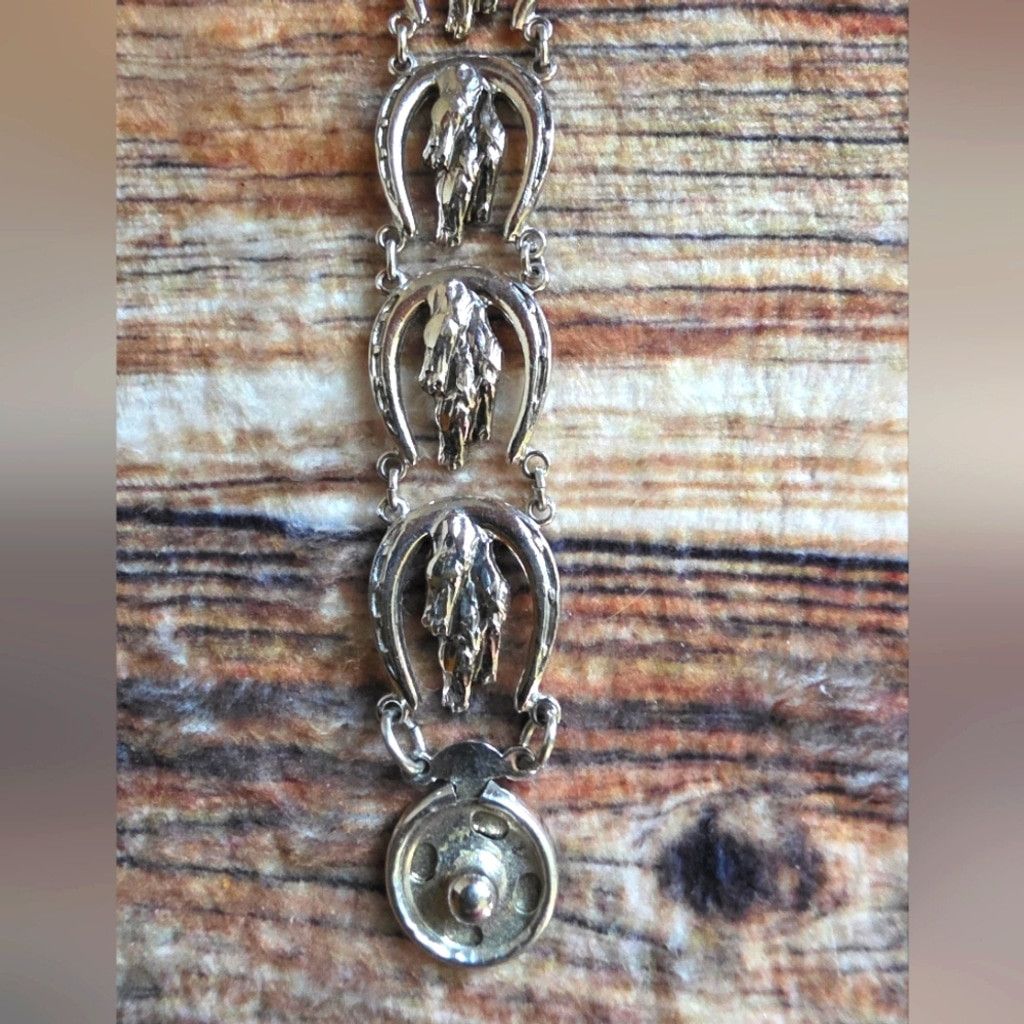 Other Vintage Silver Equestrian Bracelet Size ONE SIZE - 3 Thumbnail