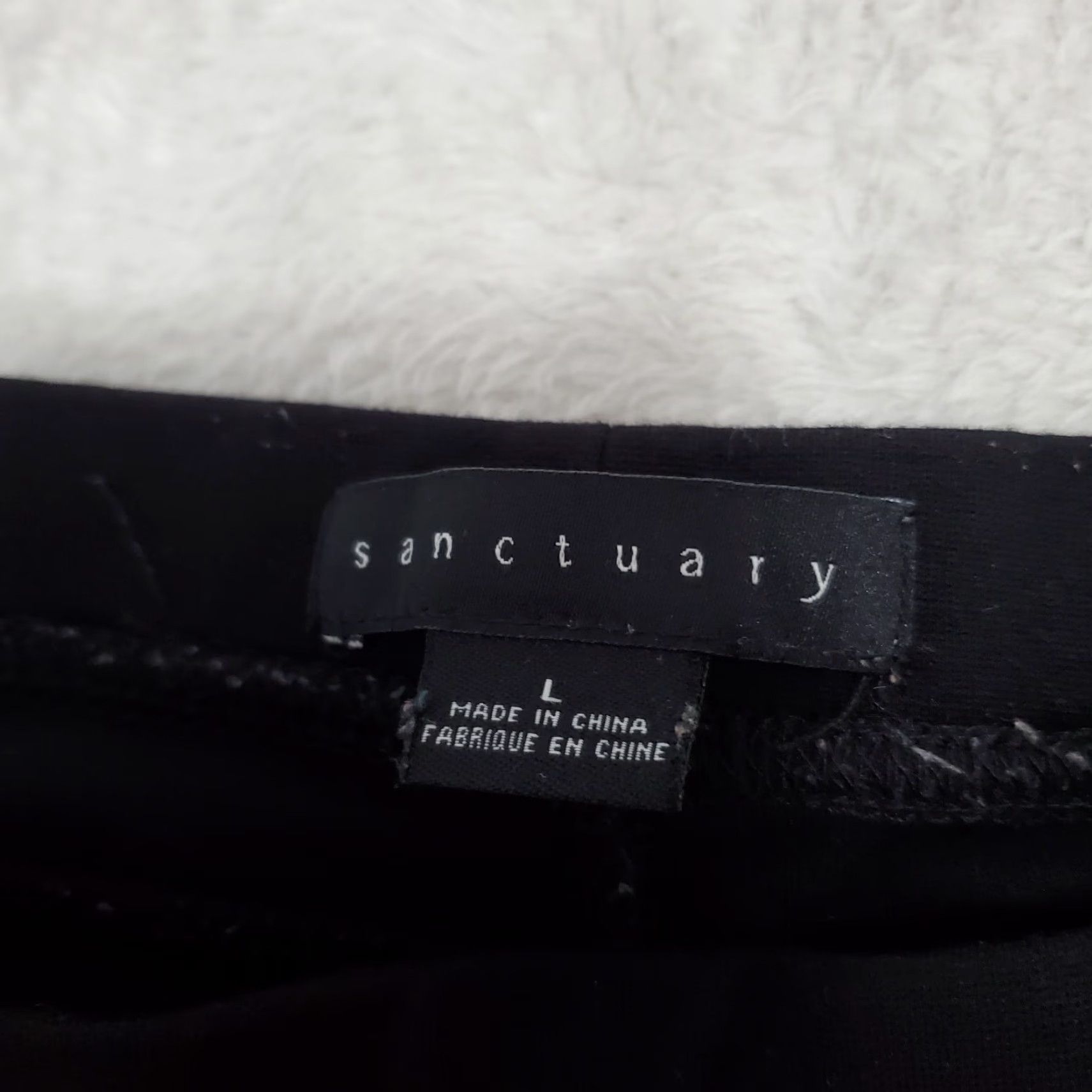 Sanctuary VINTAGE Sanctuary Runway Ponte Leggings Women L Black Pull On Pant Stretch Size 36" / US 14 / IT 50 - 3 Thumbnail