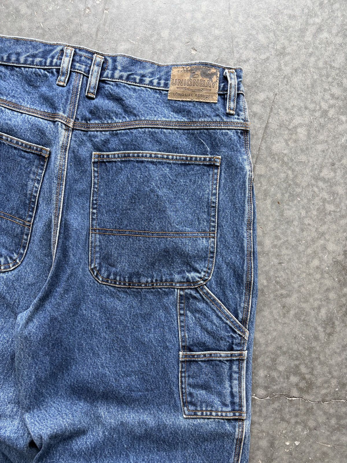 UNIONBAY Vintage Y2K Unionbay Carpenter Jeans Baggy Wide Leg 36x32 Size US 36 / EU 52 - 2 Thumbnail