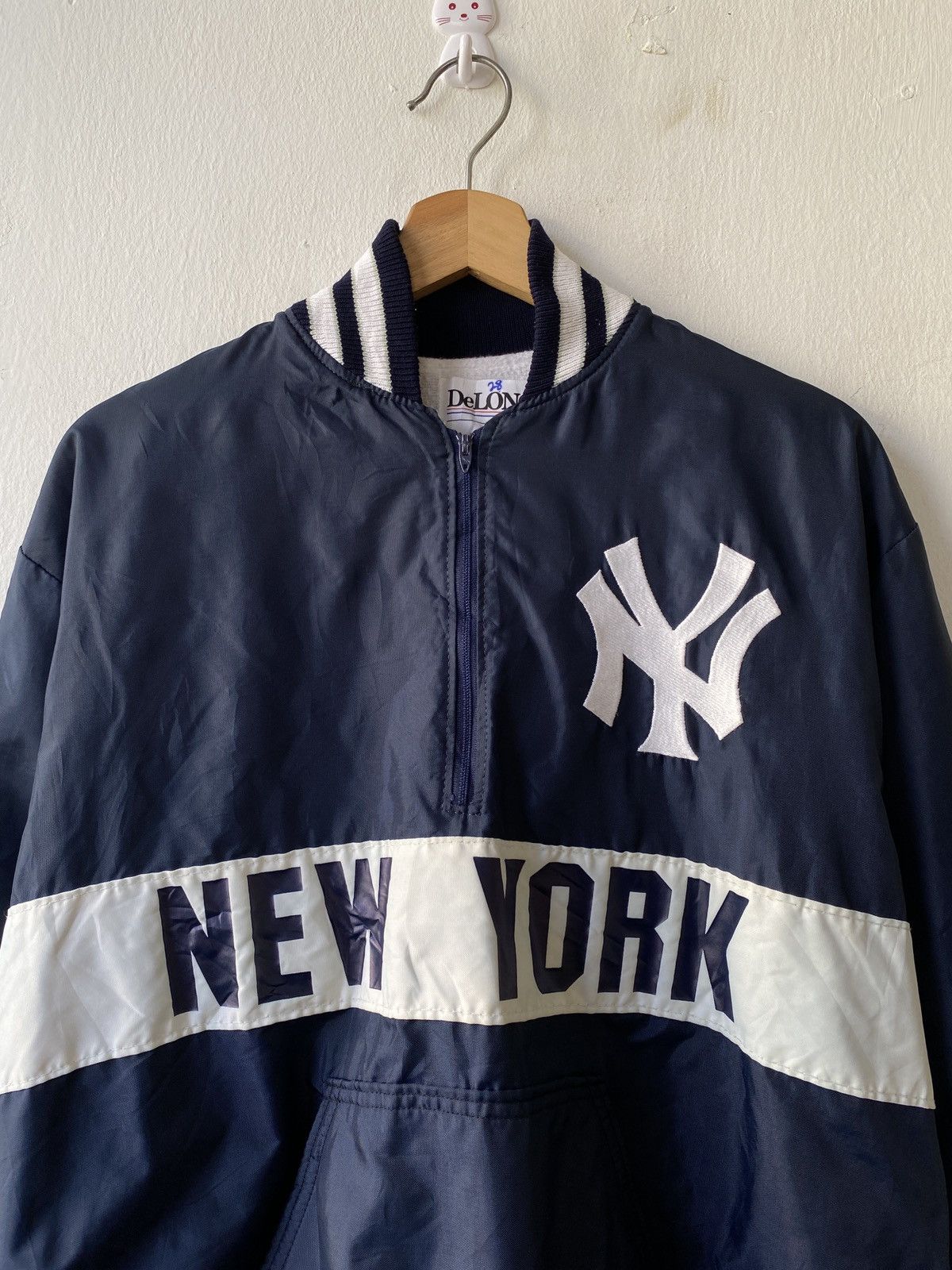 New York Yankees × Vintage Vintage 90s New York Yankees Nylon Jacket Size US M / EU 48-50 / 2 - 5 Thumbnail