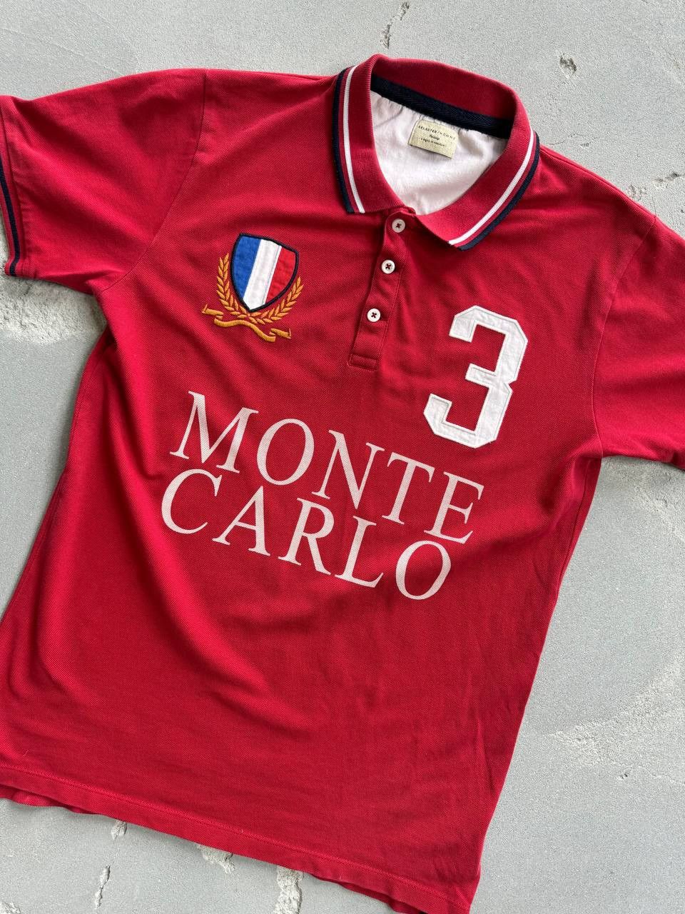 Vintage Vintage Polo Shirt rare Monte Carlo Size US L / EU 52-54 / 3 - 2 Thumbnail