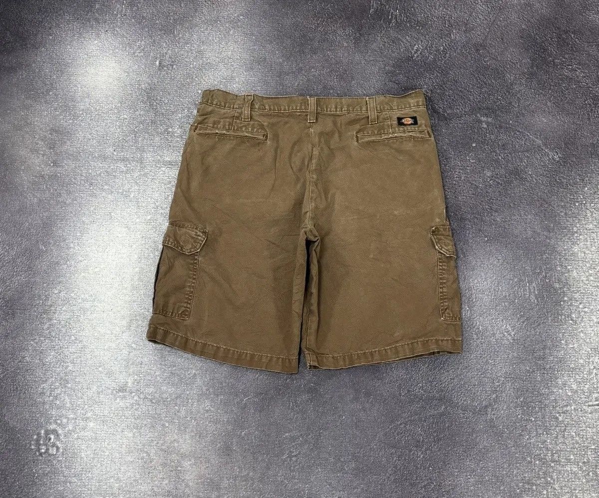 Dickies × Vintage Vintage Dickies Y2K Relaxed Fit Brown Work Cargo Shorts Size US 34 / EU 50 - 1 Thumbnail