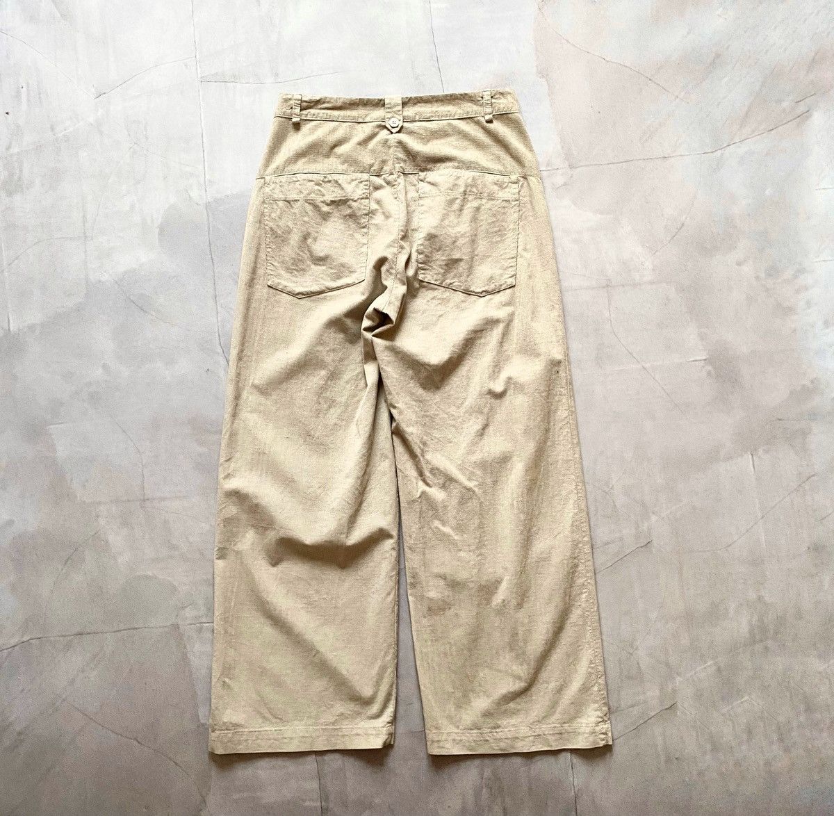 Hysteric Glamour × Undercover Archive Transit Par Such Velvet Linen Cotton Wide Pants Size 30" / US 8 / IT 44 - 2 Thumbnail