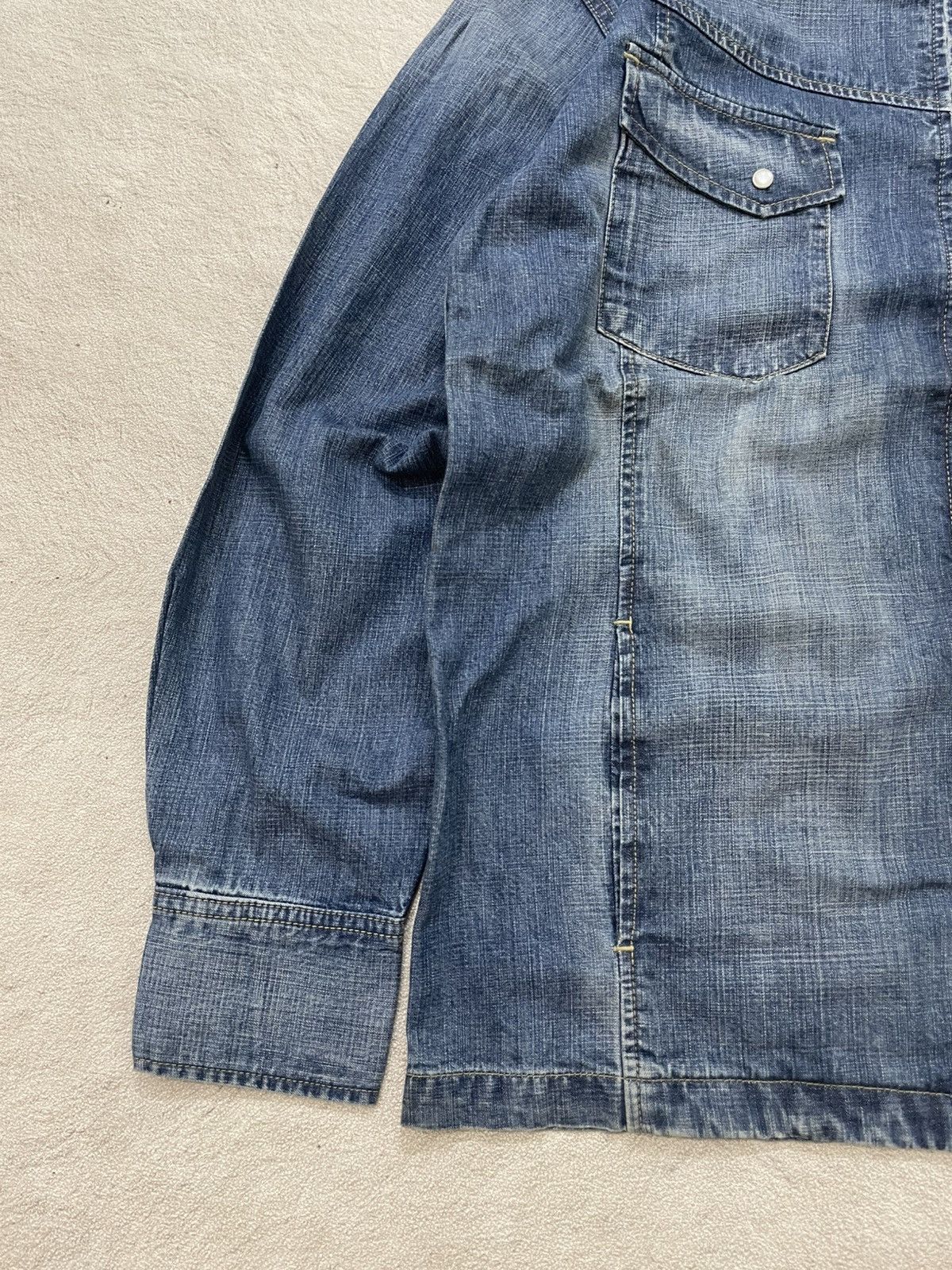 14th Addiction 2000s Oririn Washed Denim Jacket Grunge Hysteric Y2K LGb if6 Size US L / EU 52-54 / 3 - 3 Thumbnail