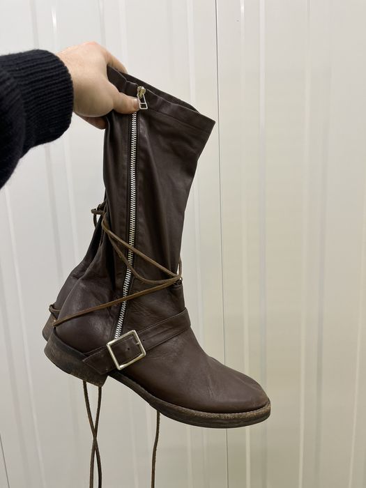 Undercover Undercover Vintage Engineer Bondage Strap Boots | Grailed