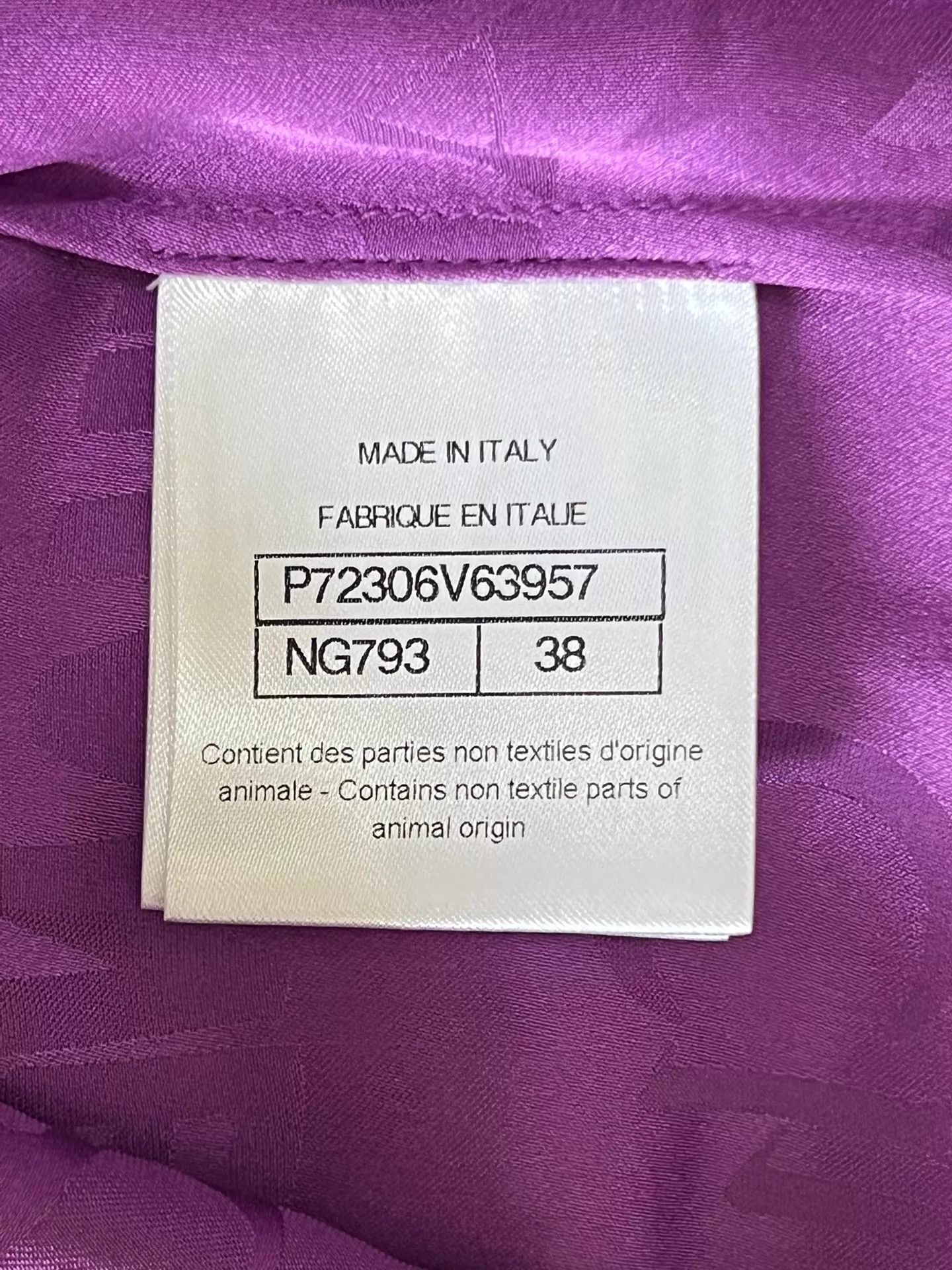 Chanel Chanel Purple Silk Sleeveless Shirt 36 Near Mint Size S / US 4 / IT 40 - 6 Thumbnail