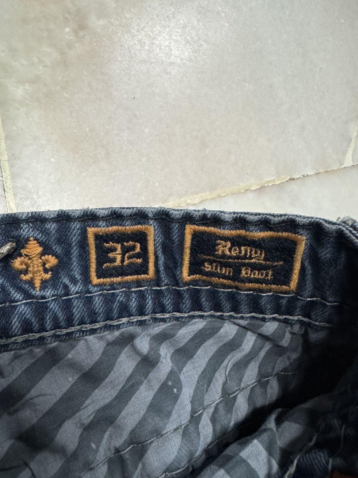 Vintage 💥BOOTCUT💥ROCK REVIVAL REMY SLIM BOOT STONED WASHED Size US 31 - 10 Thumbnail