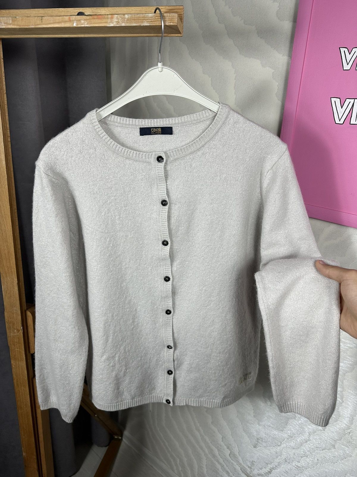 Cavalli Class Cavalli Class Knitted Cardigan Size XL / US 12-14 / IT 48-50 - 5 Thumbnail