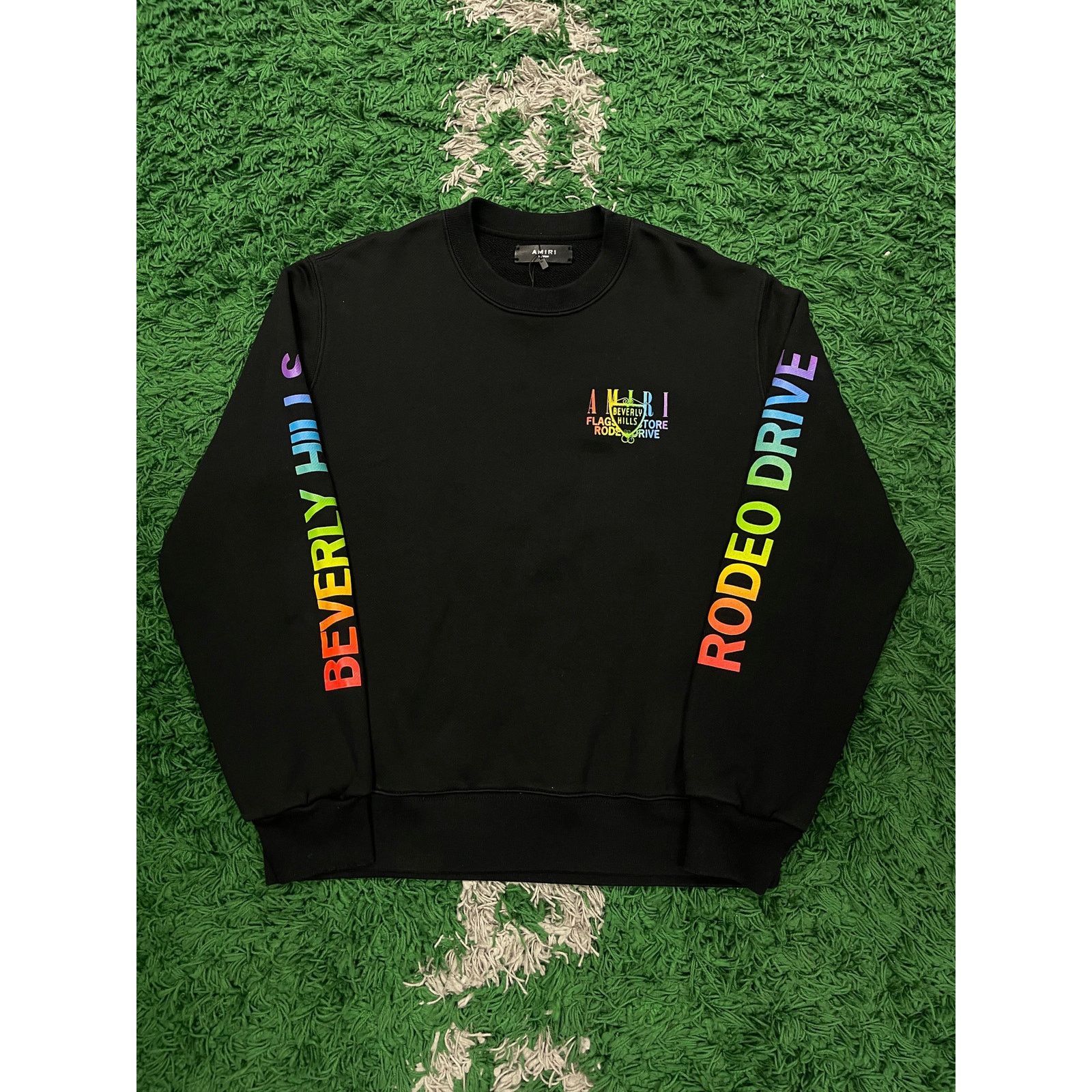 Amiri Amiri Beverly Hills Crewneck Black Multi Used Medium Size US M / EU 48-50 / 2 - 1 Thumbnail