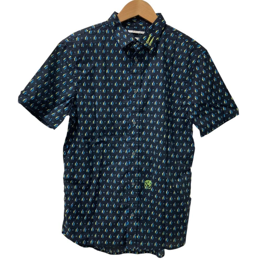 Other Diesel Printed Short Sleeve Shirt Cotton Dress Shirt DUTY FREE for USA