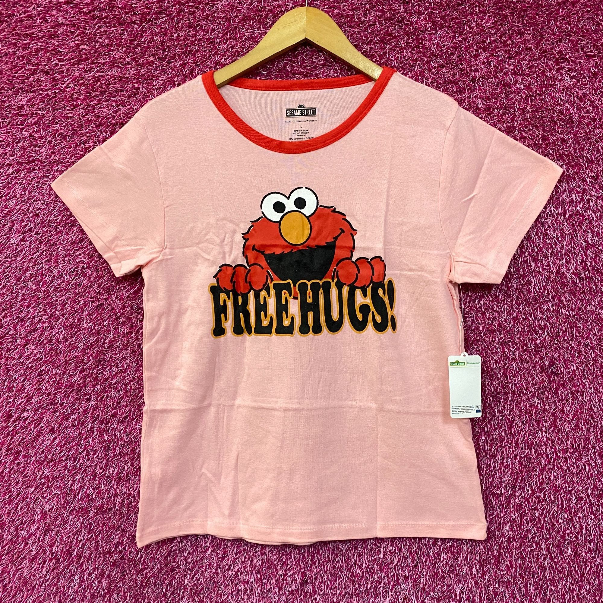 Other Sesame Street Elmo Free Hugs Graphic Pajama Set Large Size L / US 10 / IT 46 - 1 Thumbnail