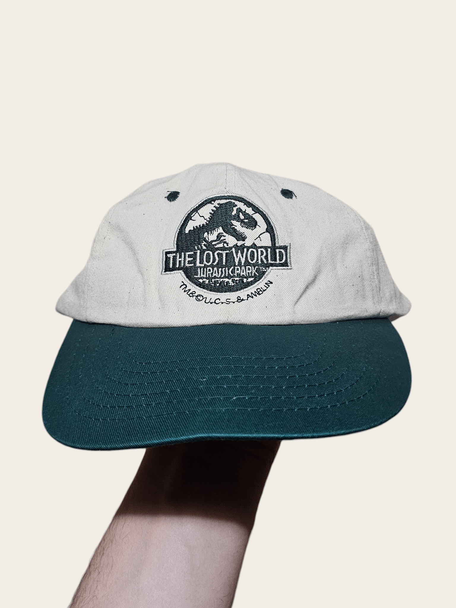 Vintage Jurassic Park The Lost World 90's Hat Size ONE SIZE - 1 Thumbnail