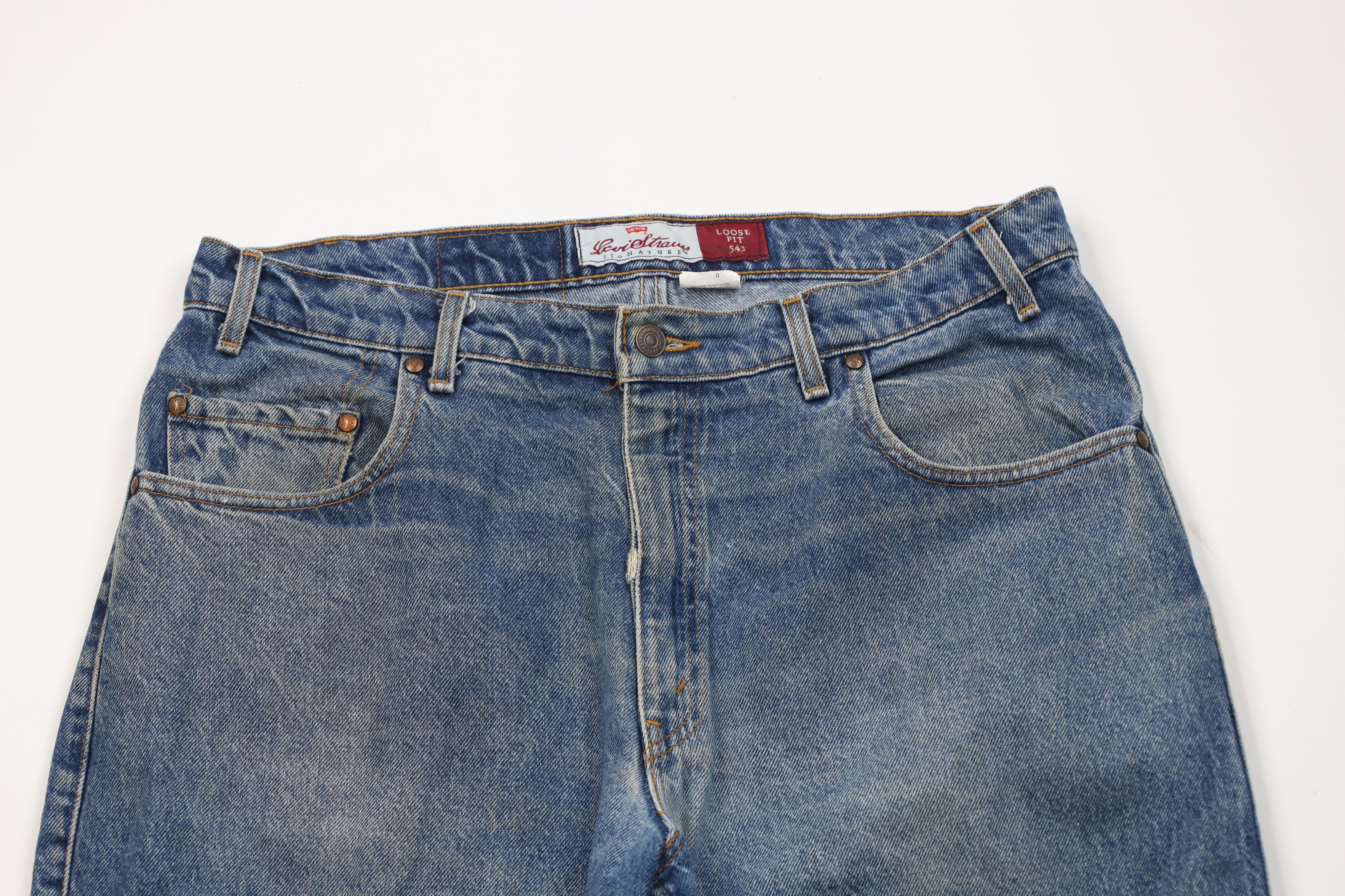 Levi's Vintage 90s Levis 545 Loose Fit Denim Jeans Blue Cotton USA Size US 36 / EU 52 - 2 Thumbnail