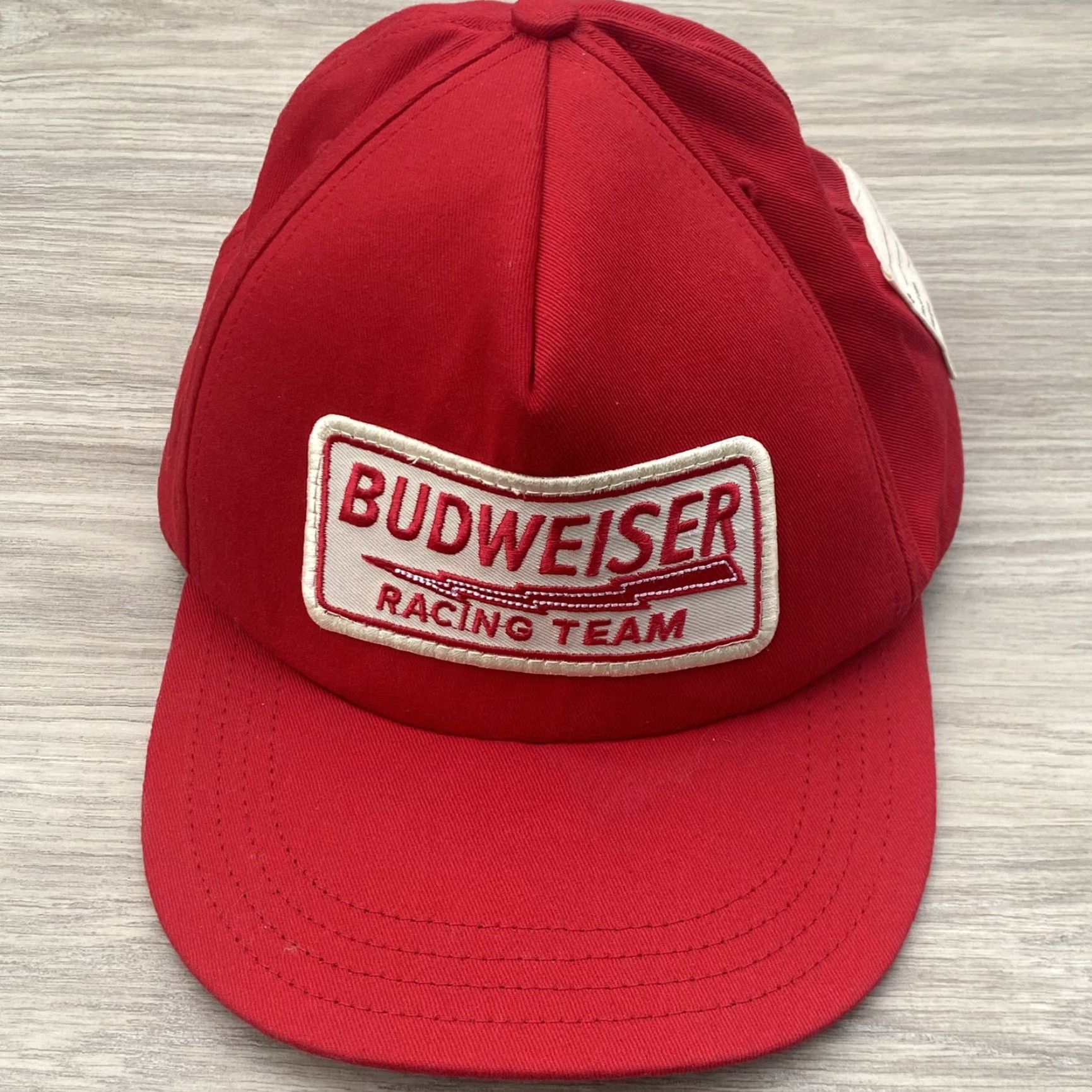 Budweiser VINTAGE Unionwear Budweiser Racing Team Snap Back Hat Union Made In USA Unionwear Size ONE SIZE - 2 Thumbnail